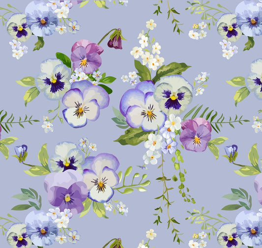 Large Decoupage for Furniture - Rice Paper - Vintage Decoupage - Floral Decoupage Paper - Purple Violet
