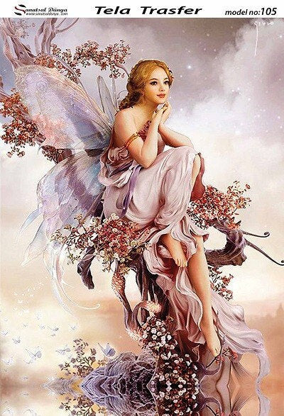 Angel - Decorative Decoupage Paper - Stamperia Rice Paper - for Furniture - Big Size Options [ Colorful ]