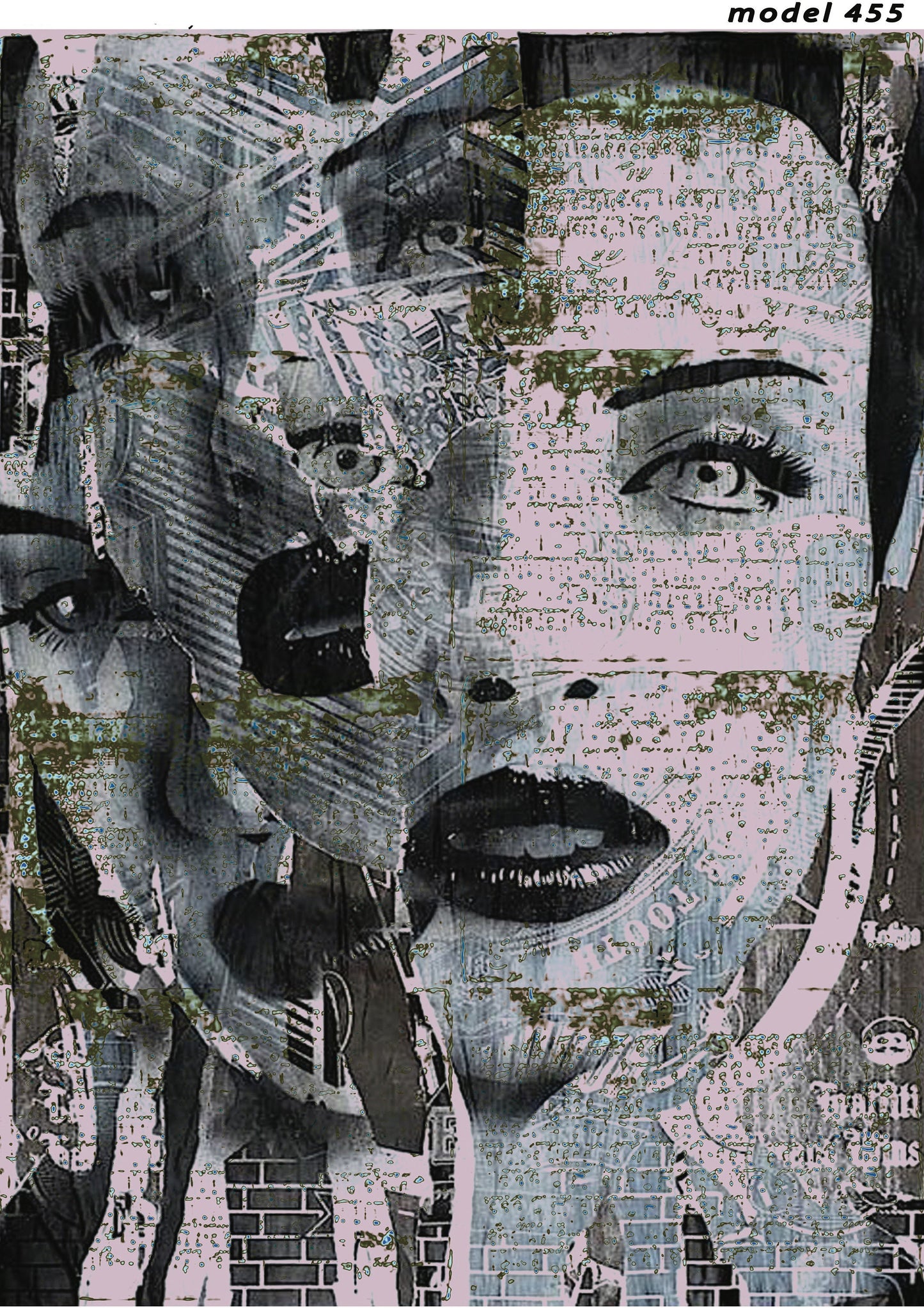 Women - Eyes - Lips - Decorative Decoupage Paper - Mulberry Tissue - Paper for Renovation - Big Size Options