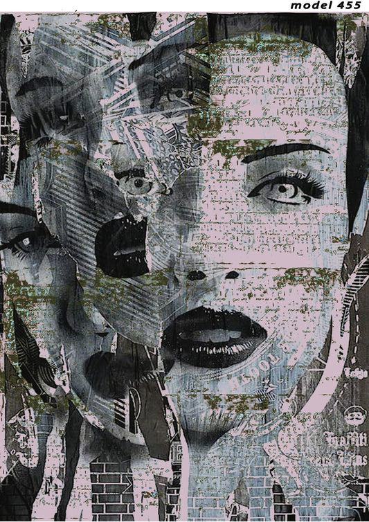 Women - Eyes - Lips - Decorative Decoupage Paper - Mulberry Tissue - Paper for Renovation - Big Size Options