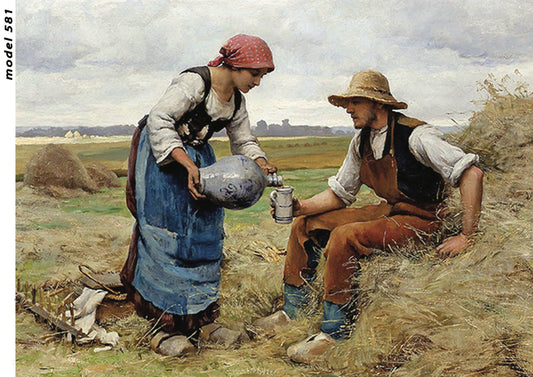 Workers - Harvest - Field - Rice Paper for Decoupage - Paper for Renovation - Big Size Options