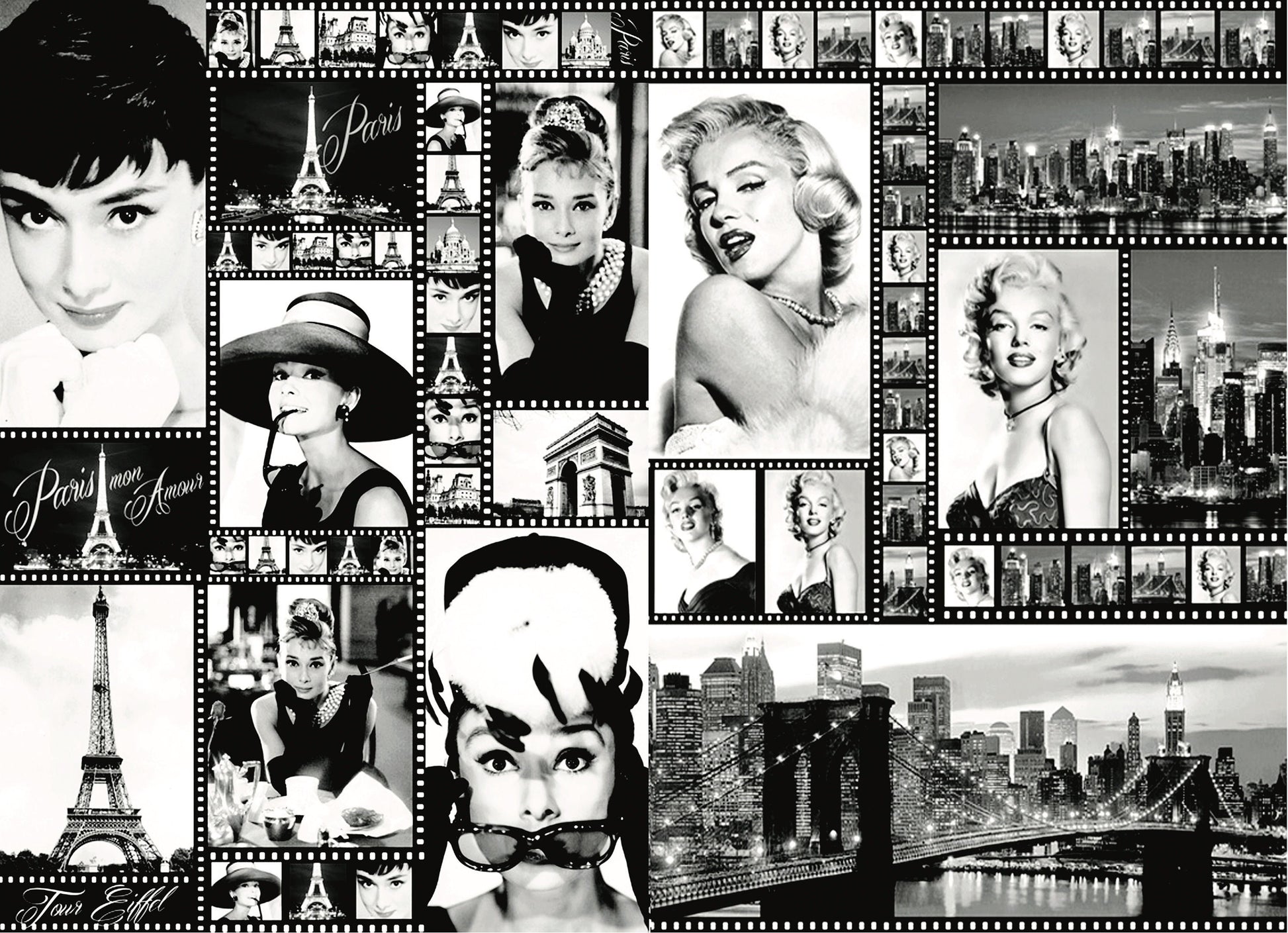 Audrey - Marilyn - Decorative Decoupage Paper - Mulberry Tissue - Big Size Options