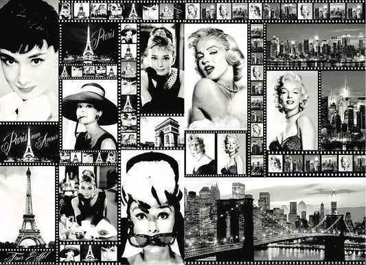 Audrey - Marilyn - Decorative Decoupage Paper - Mulberry Tissue - Big Size Options