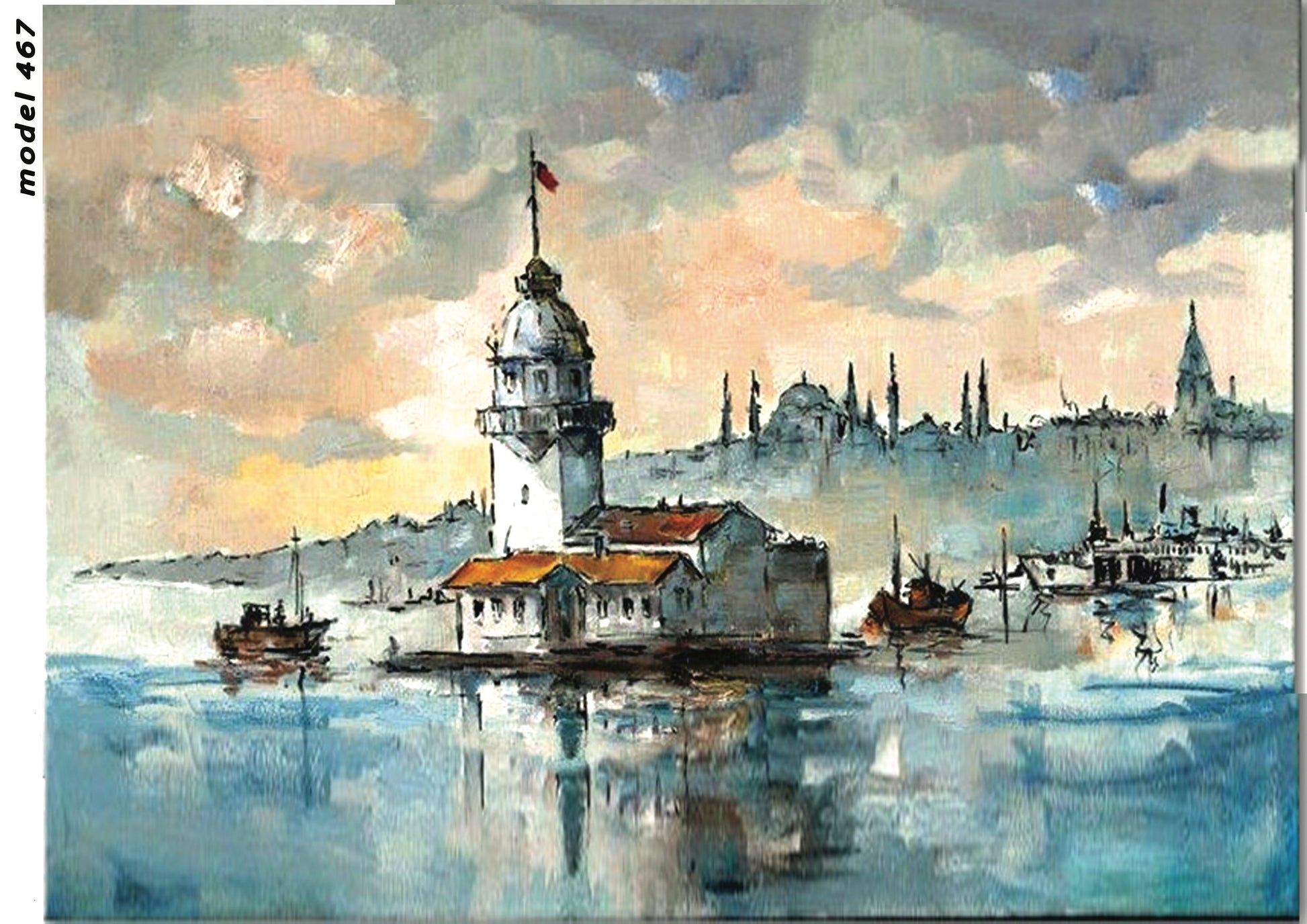 Istanbul Series - Blue Mosque - Decorative Decoupage Paper - Paper for Renovation - Large Size Options