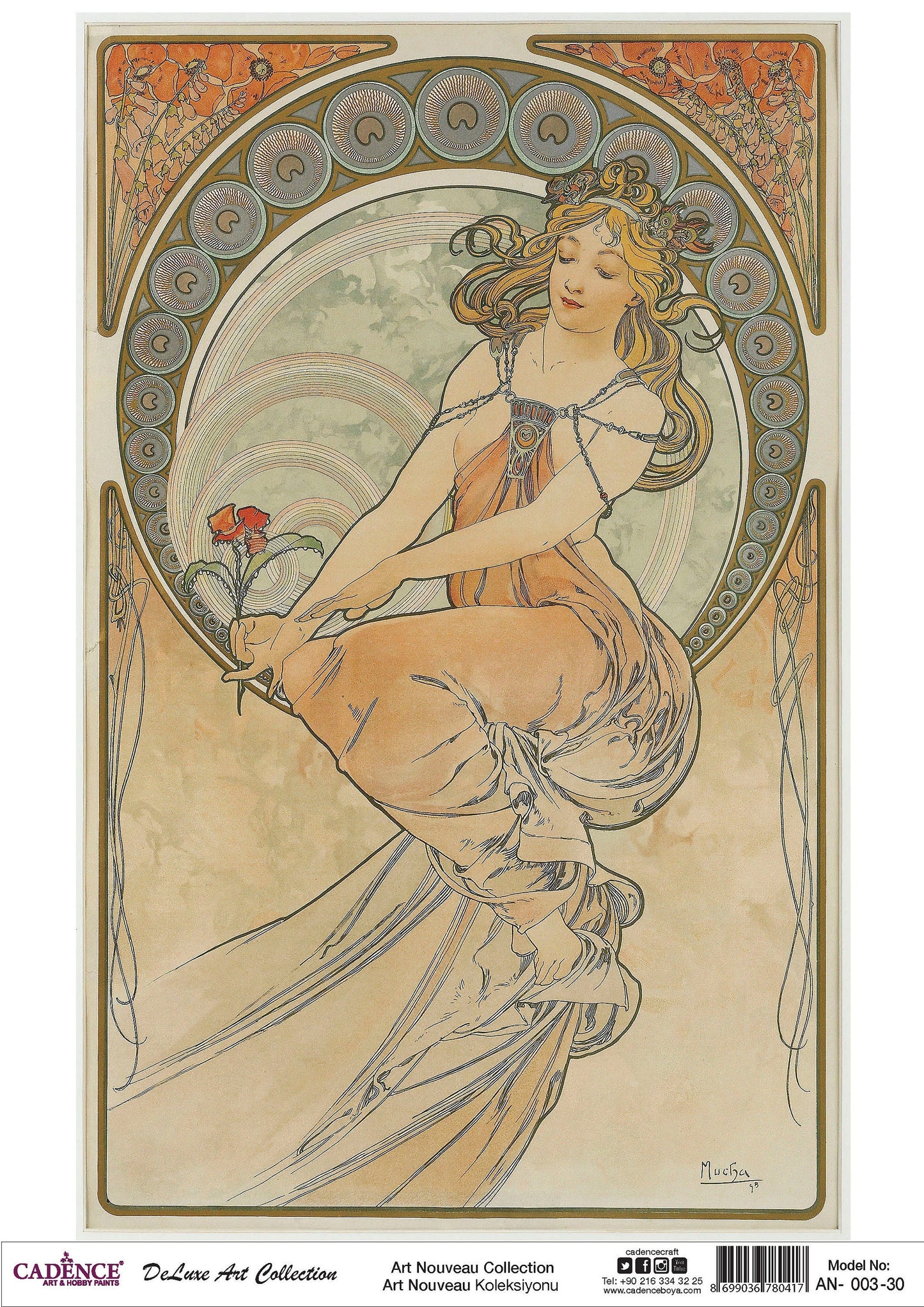 Helen - Moon - Astrology - Ancient Greek Decorative Decoupage Paper - Rice Paper for Decoupage - Mulberry Tissue - Big Size Options