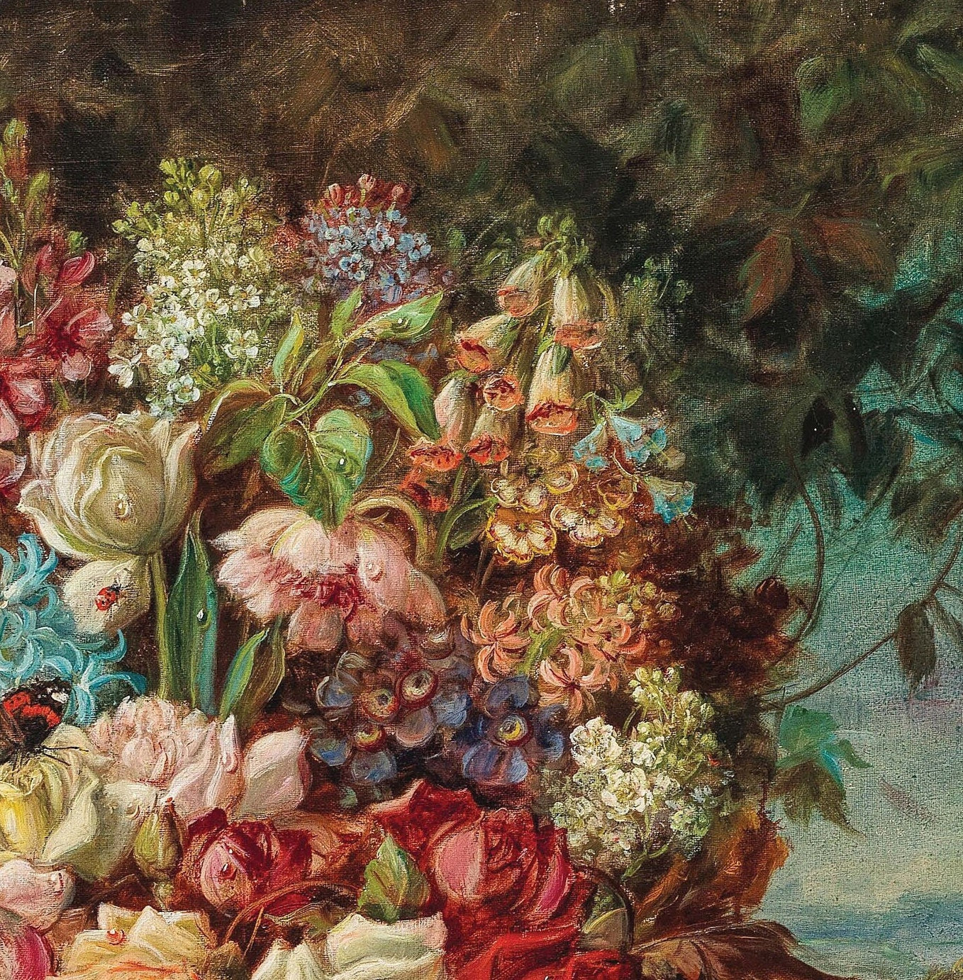 Roses Decoupage Paper - Large Floral Rice Paper for Furniture