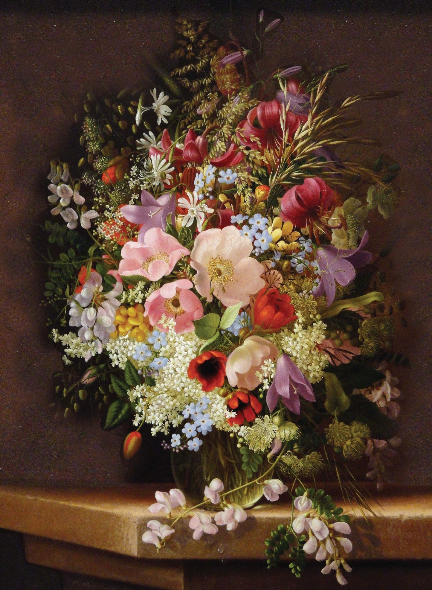 Flowers - Field Poppy - Large Decoupage Paper for Furniture - Rice Paper for Decoupage