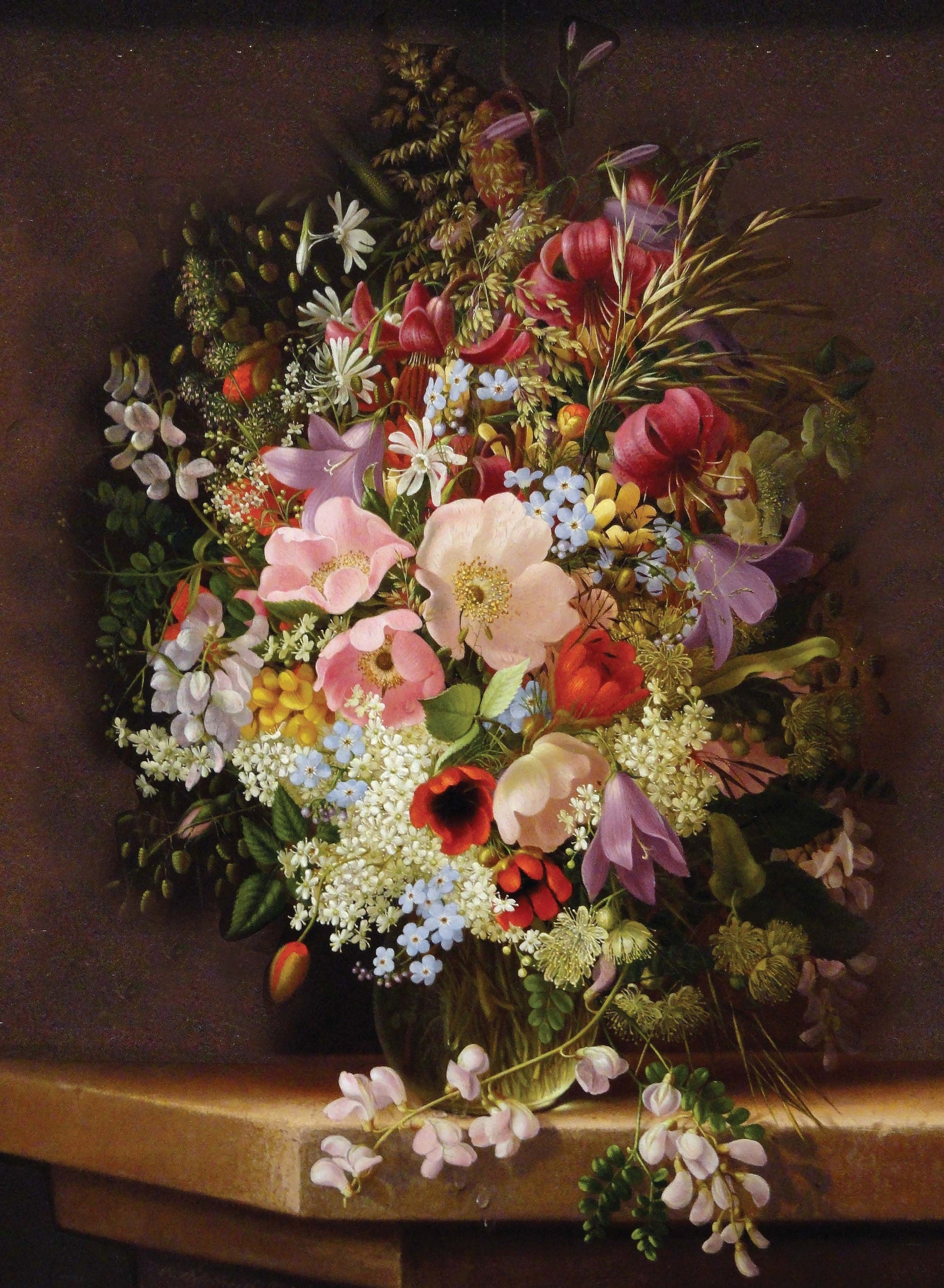 Flowers - Field Poppy - Large Decoupage Paper for Furniture - Rice Paper for Decoupage