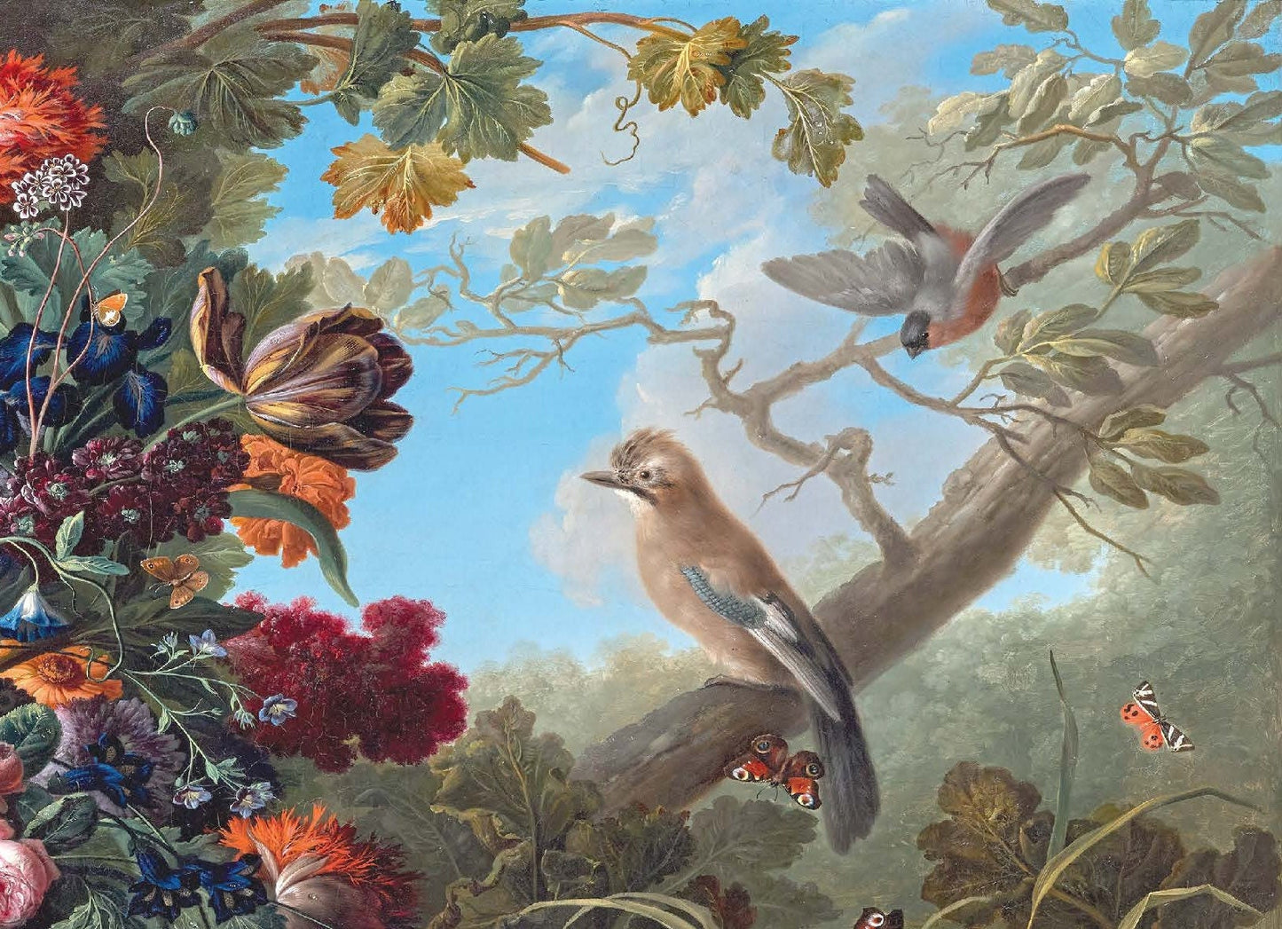 Birds and Flowers Decoupage Paper for Furniture - Rice Paper for Decoupage - Large Decoupage