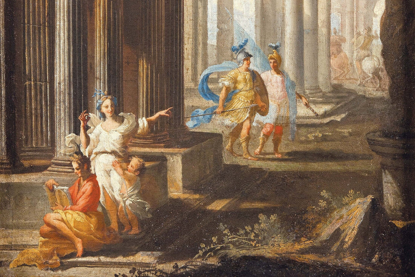 Ancient Structures - Paper for Decoupage - Large Size Vintage - Decoupage Art