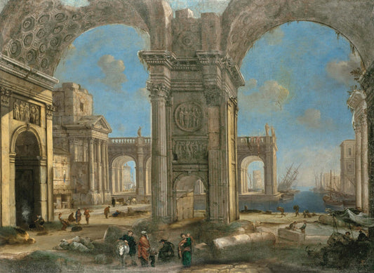 Ancient Rome Structures - Paper for Decoupage - Large Size Vintage - Decoupage Art