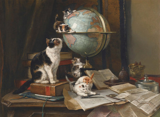 Mother Cat and Kittens - Decoupage Paper for Furniture - Rice Paper - High Quality Decoupage [Pet Series]