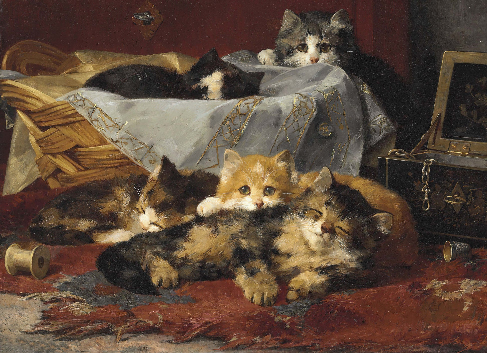 Kittens Decoupage Paper for Furniture - High Quality Rice Paper