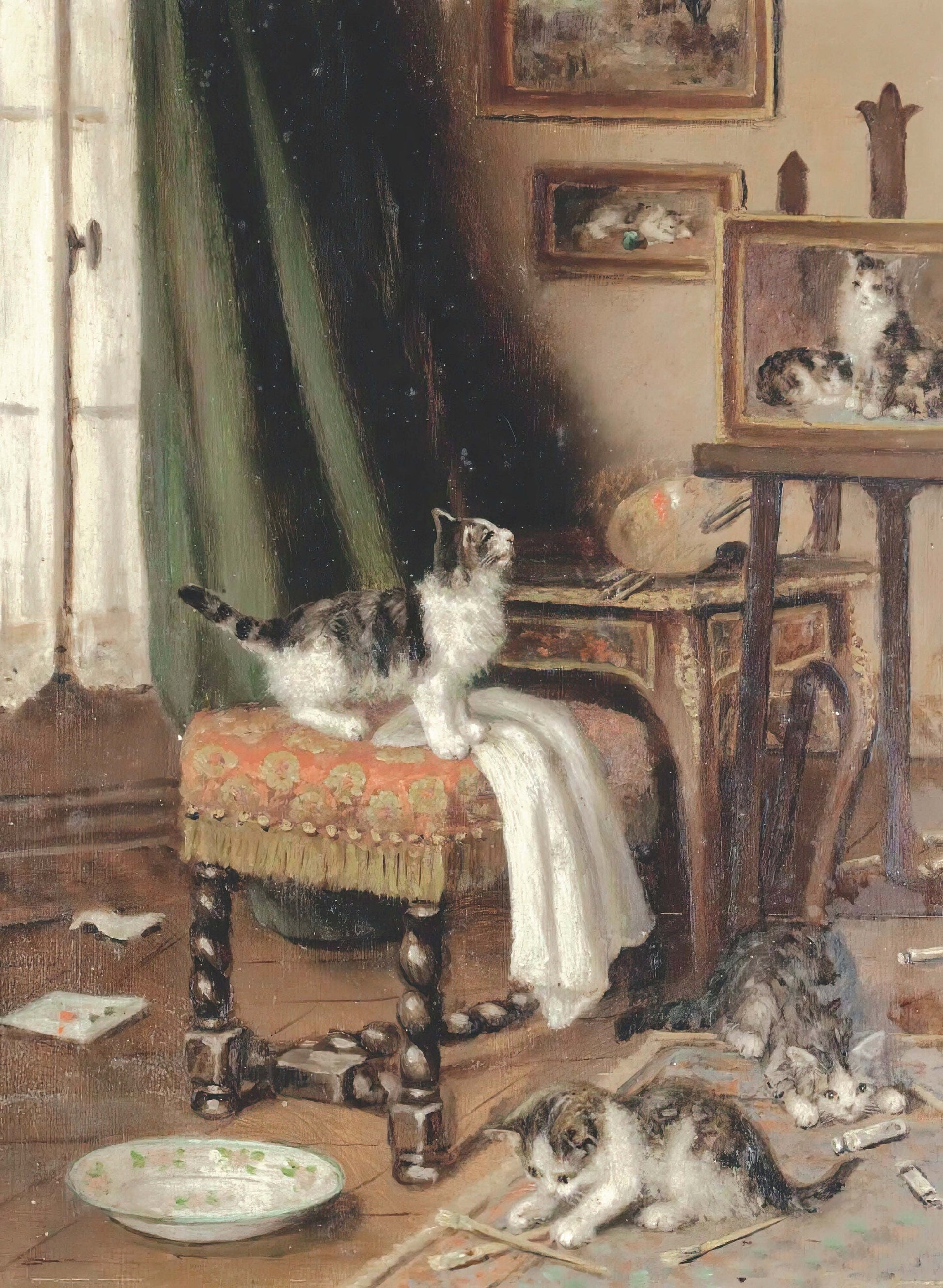 Kittens - Decoupage Paper for Furniture - Rice Paper - Large Decoupage [Pet Series]