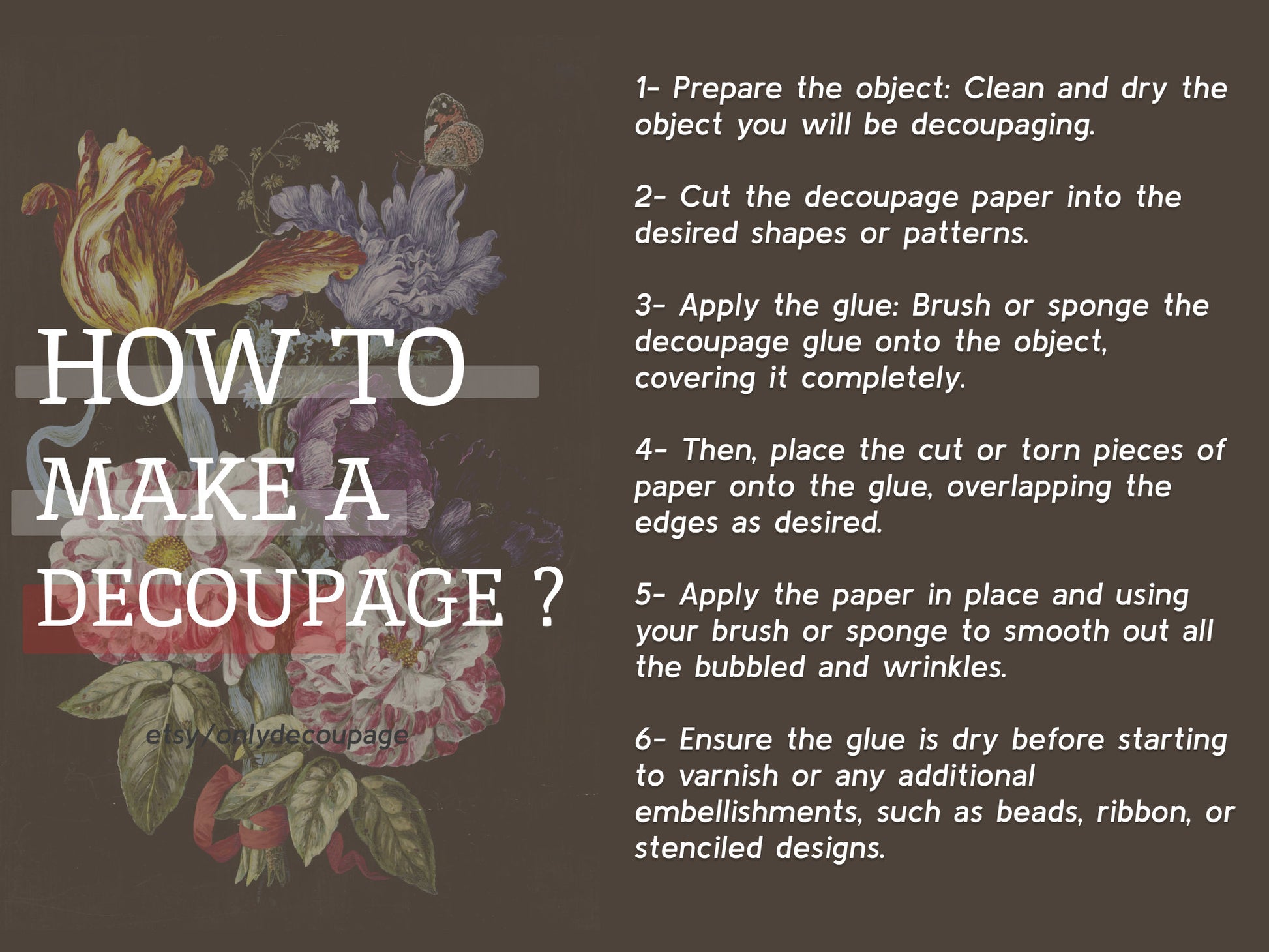 how to make a decoupage?