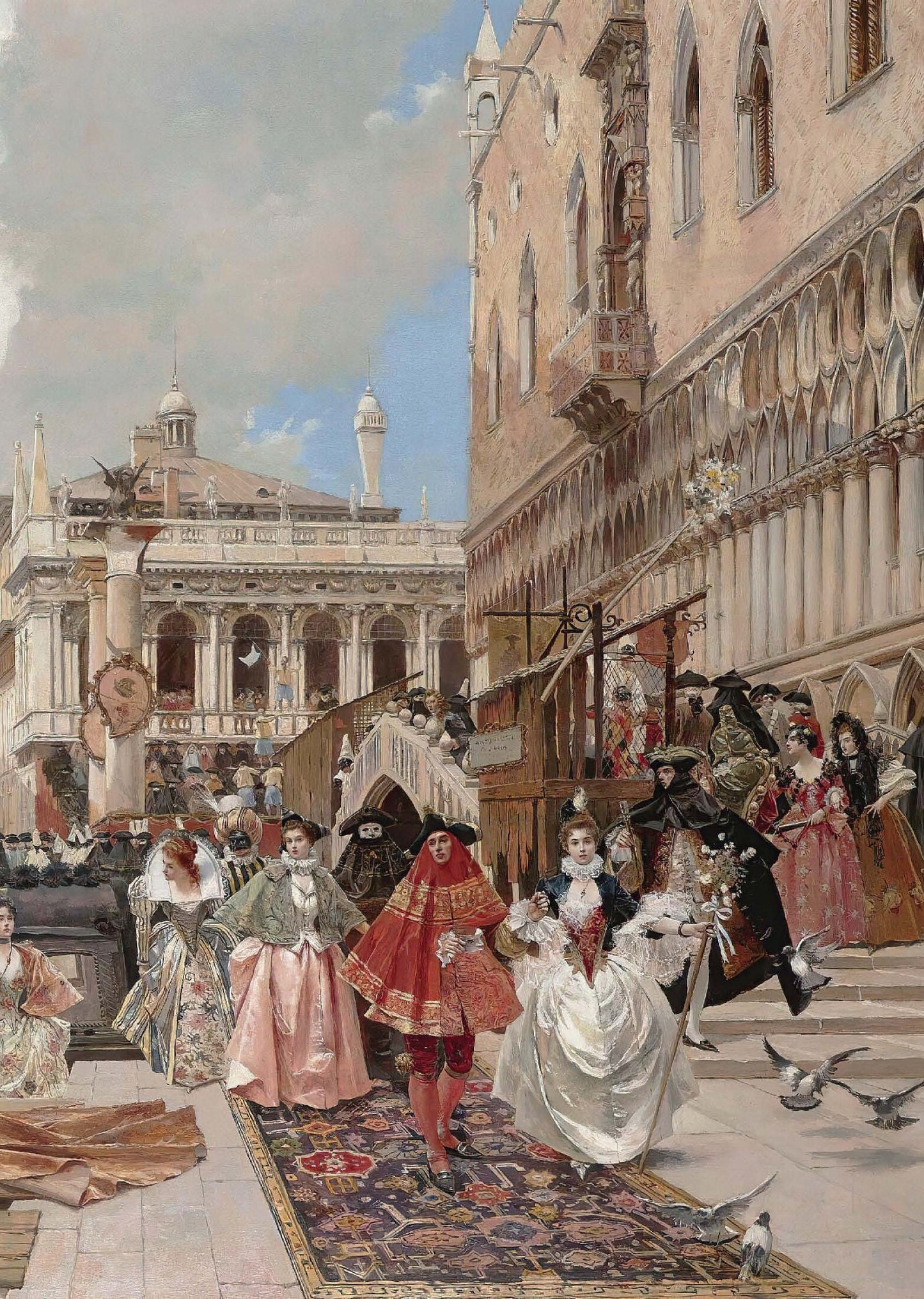 Carnival in Venice - Decoupage Paper for Furniture - Vintage Decoupage - Rice Paper for Craft [European Life Series]