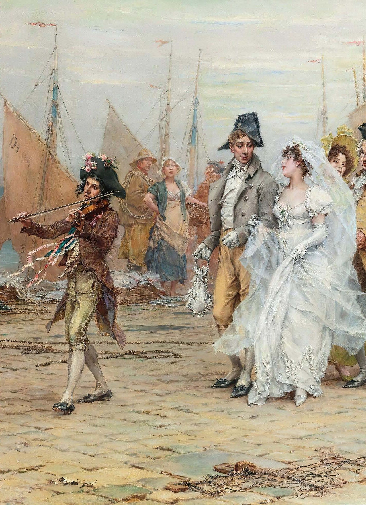 Bride & Groom - Decoupage Paper for Furniture - Vintage Decoupage - Wedding - Rice Paper for Craft [European Life Series]