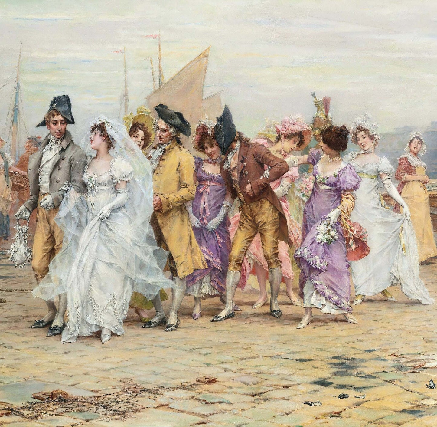 Bride & Groom - Decoupage Paper for Furniture - Vintage Decoupage - Wedding - Rice Paper for Craft [European Life Series]