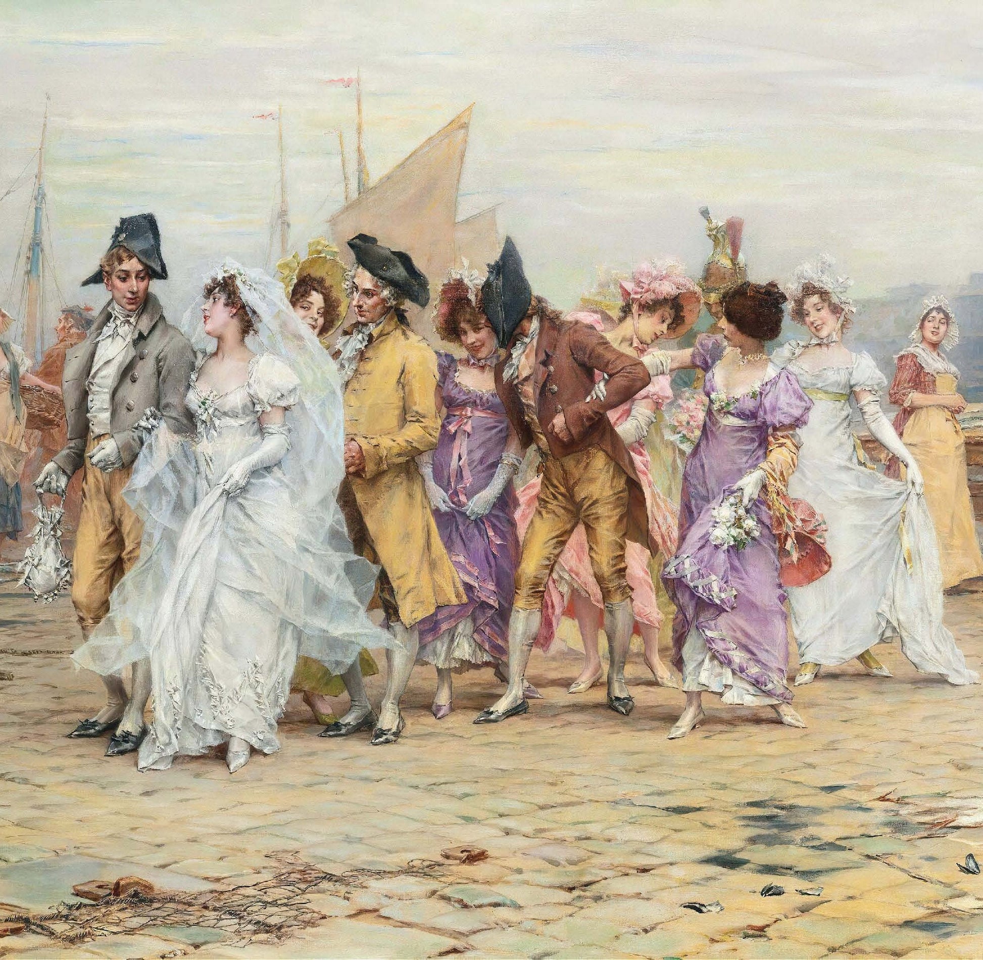 Bride & Groom - Decoupage Paper for Furniture - Vintage Decoupage - Wedding - Rice Paper for Craft [European Life Series]