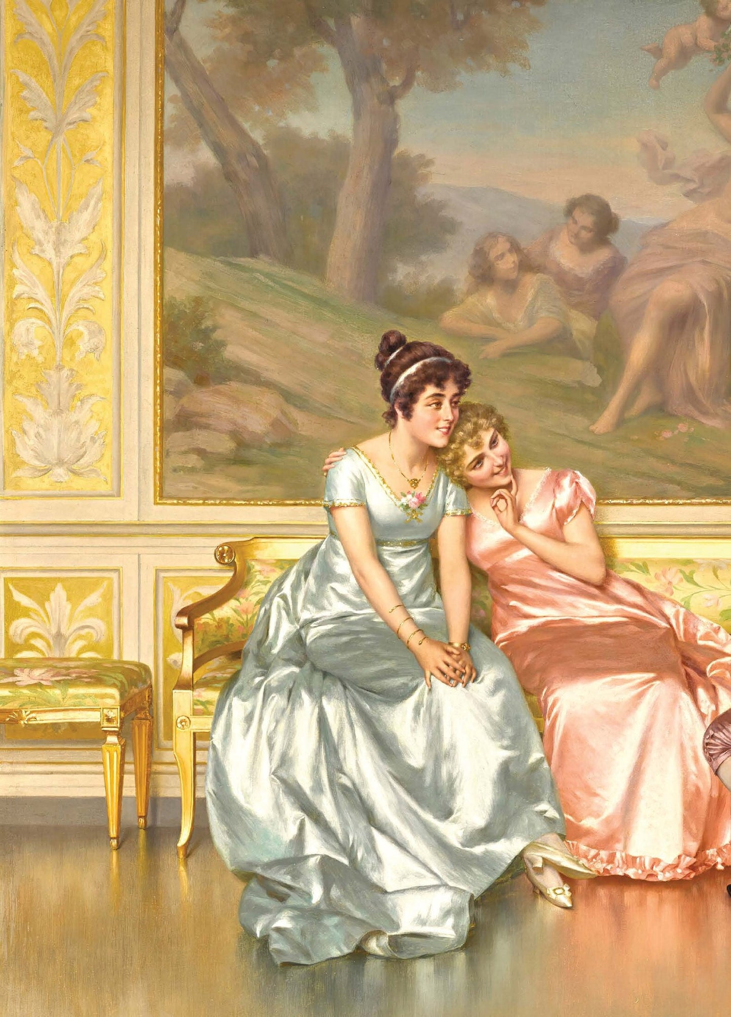 Lovers 1800s - Decoupage Paper for Furniture - Vintage Decoupage - Rice Paper for Craft [European Life Series]