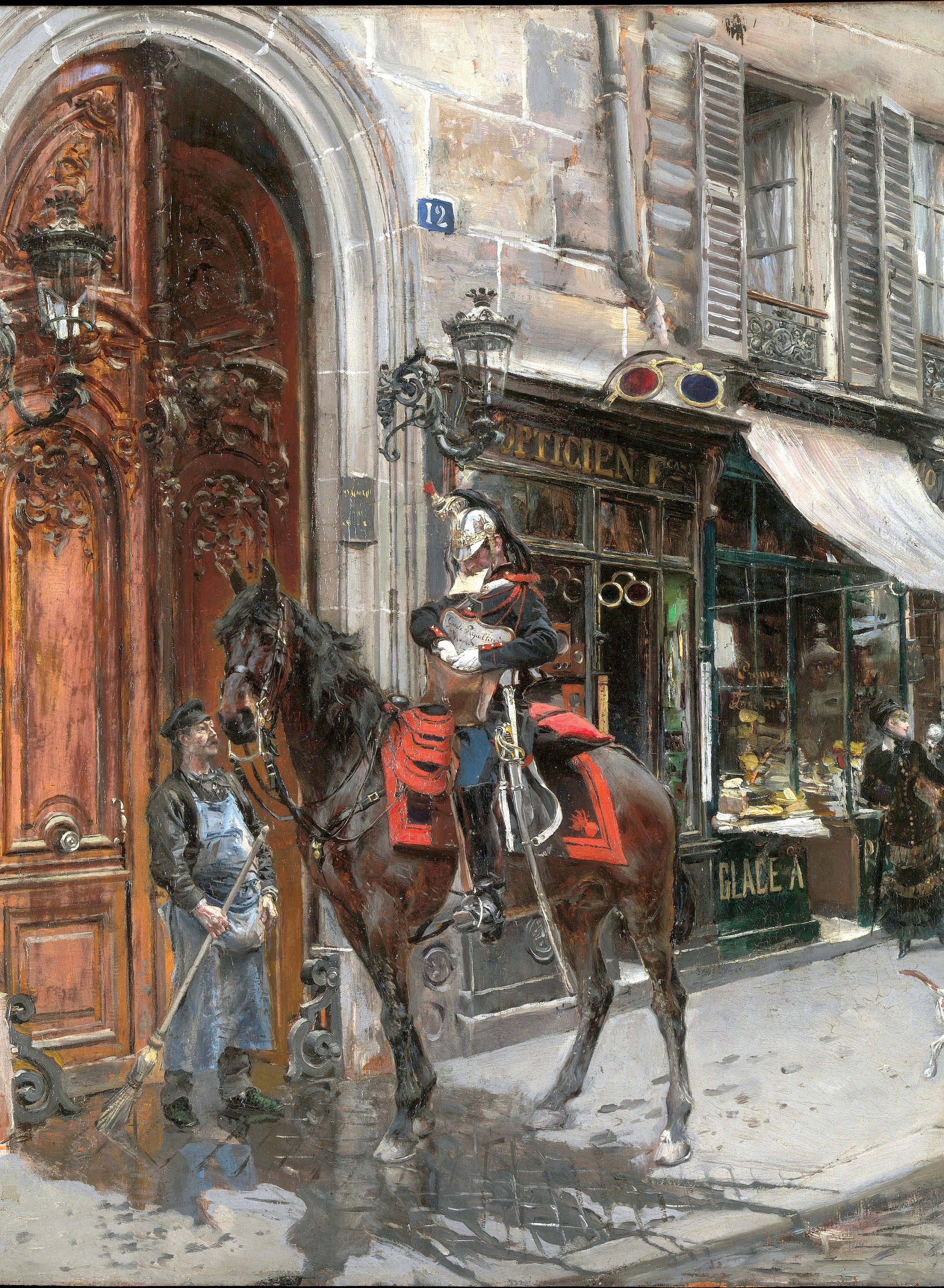 Cavalry - Horse Guard - Decoupage Paper for Furniture - Vintage Decoupage - Antique [European Life Series]
