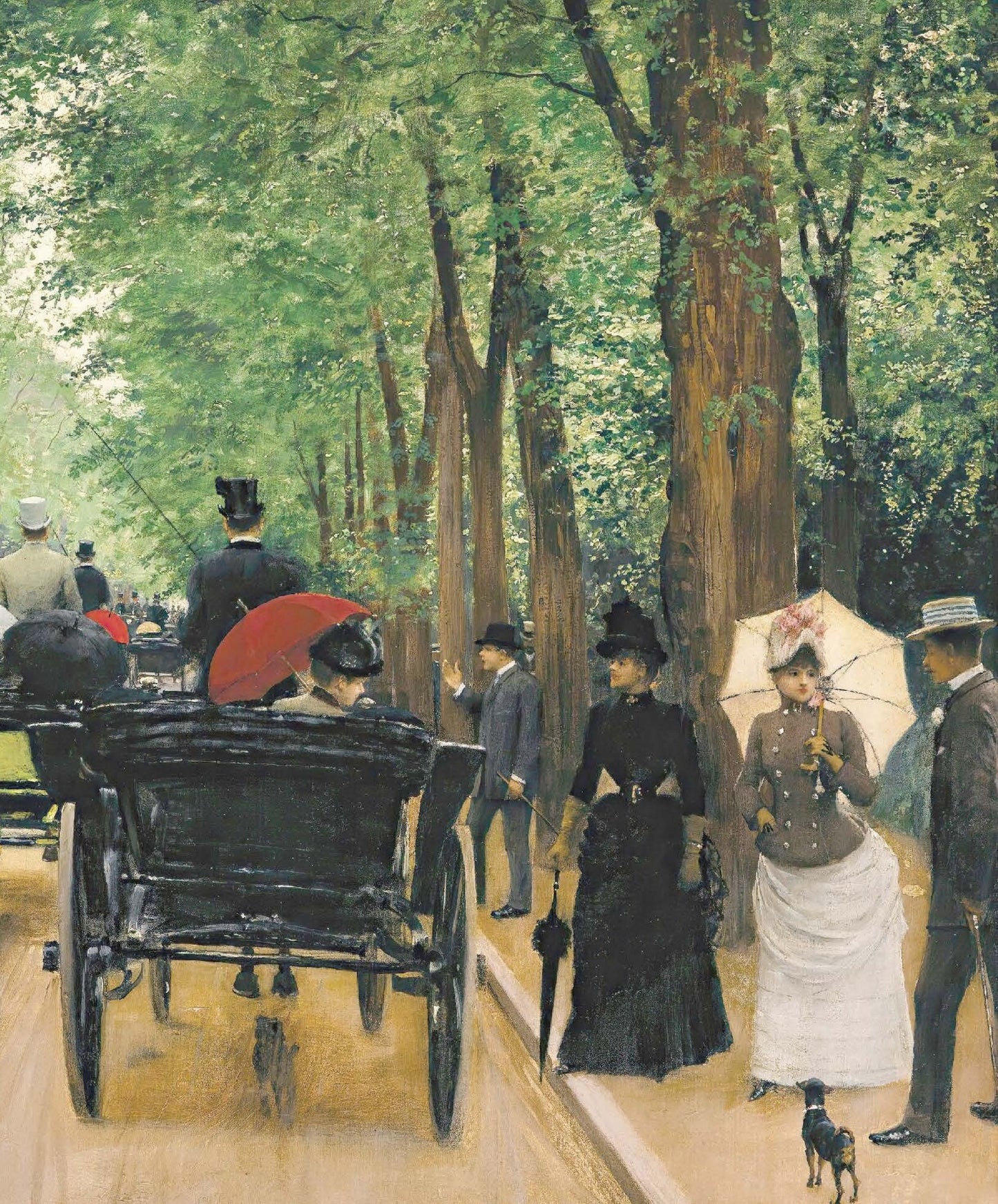 London Streets with Trees - Rice Paper for Decoupage - Vintage Decoupage - Antique [European Life Series]
