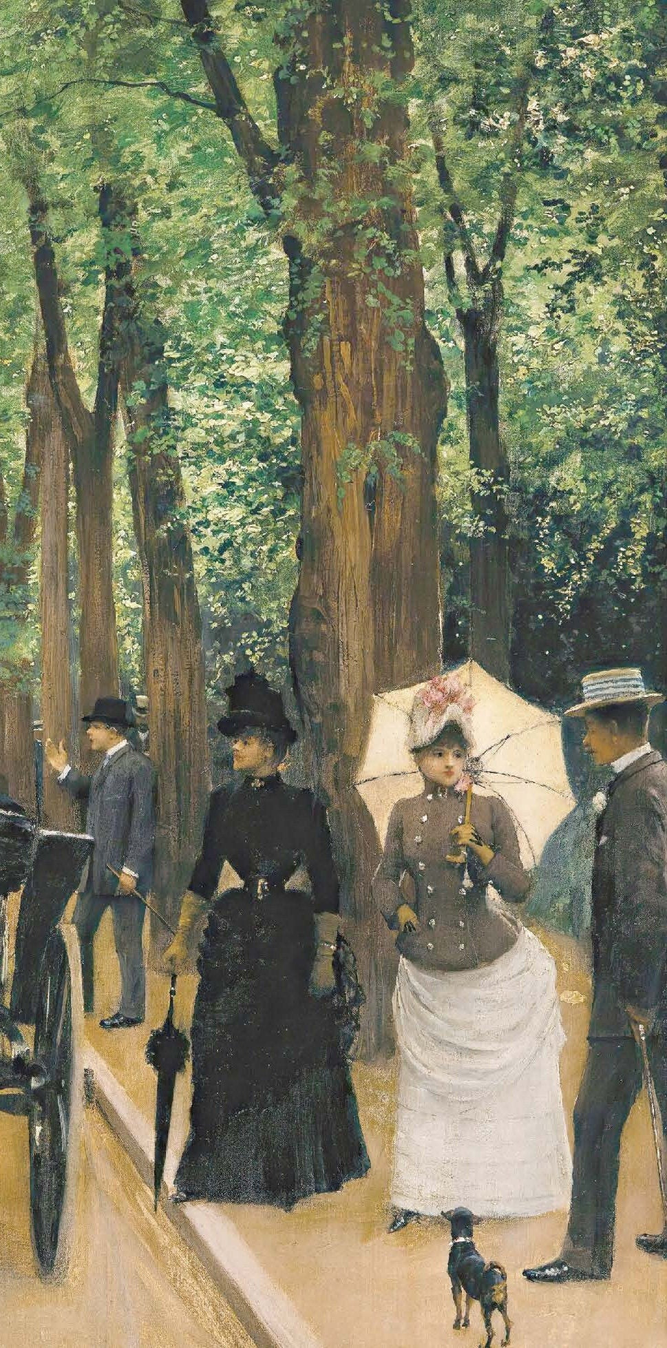 London Streets with Trees - Rice Paper for Decoupage - Vintage Decoupage - Antique [European Life Series]