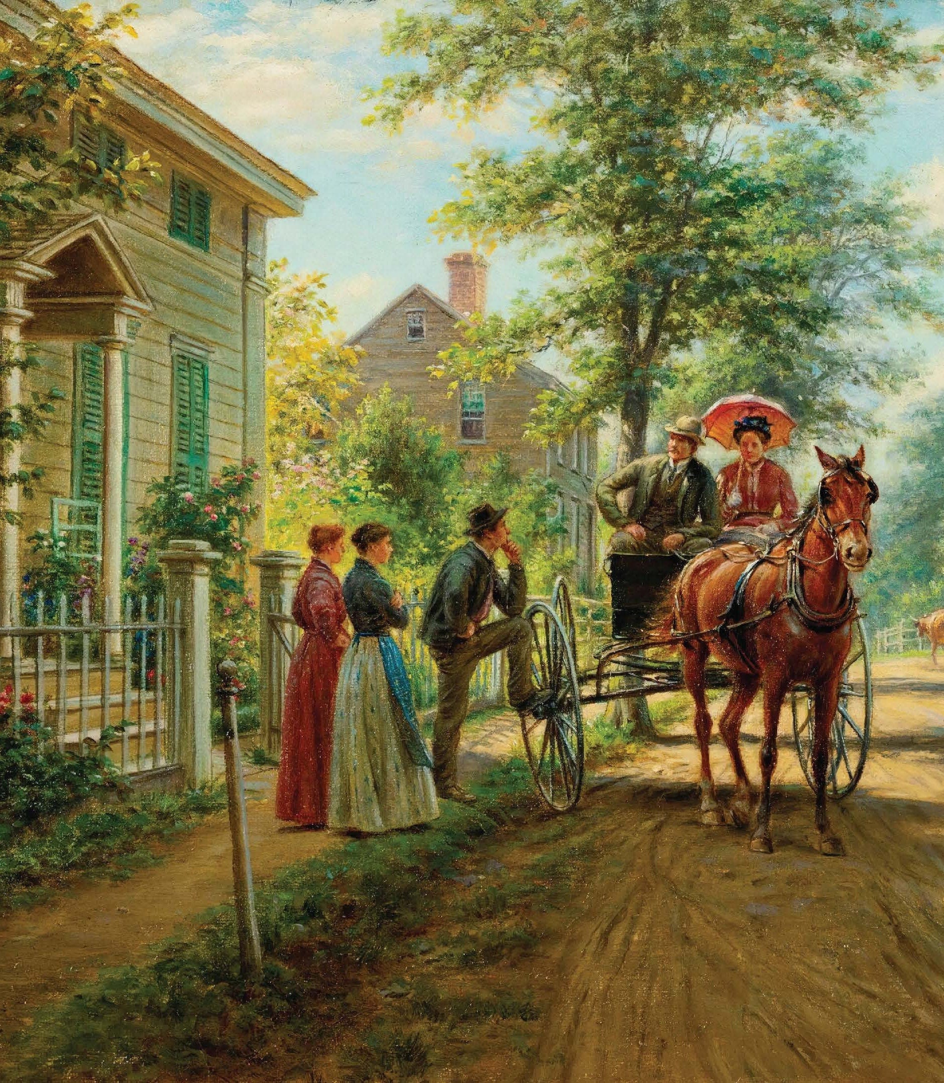 One Sunday Afternoon - Carriages - Rice Paper for Decoupage - Vintage Decoupage - Country [European Life Series]