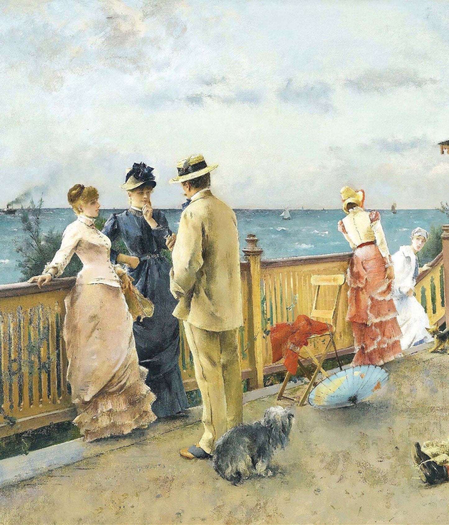 Seaside - People - Rice Paper for Decoupage - Vintage Decoupage - Country [European Life Series]