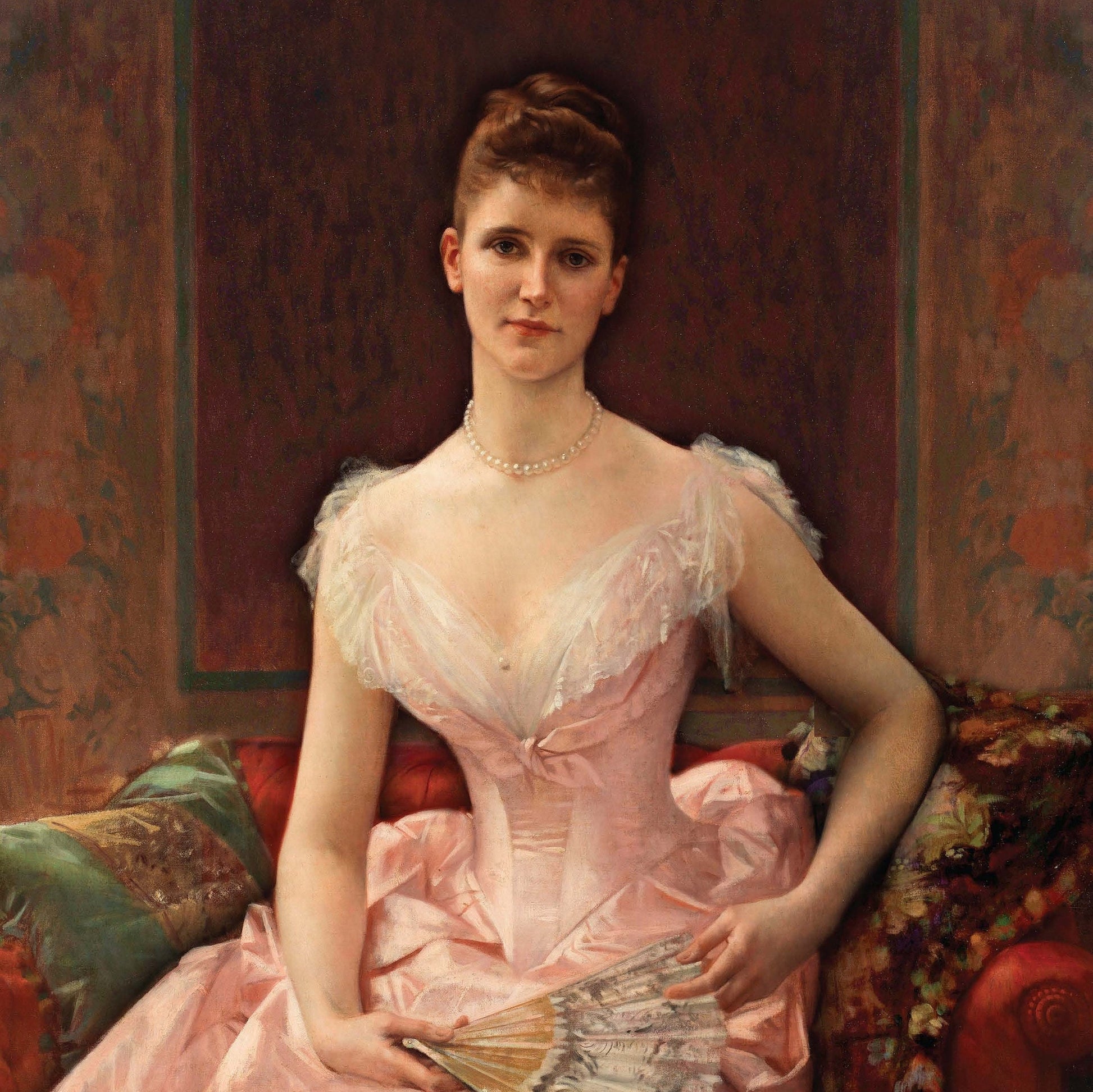 Alice Claypoole Vanderbilt - Portrait of a Woman - Large Decoupage Paper for Furniture - Vintage Decoupage - Rice Paper