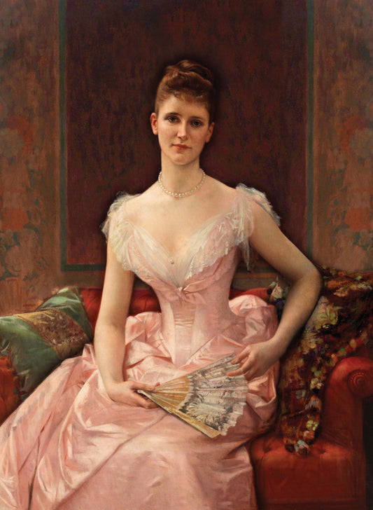 Alice Claypoole Vanderbilt - Portrait of a Woman - Large Decoupage Paper for Furniture - Vintage Decoupage - Rice Paper