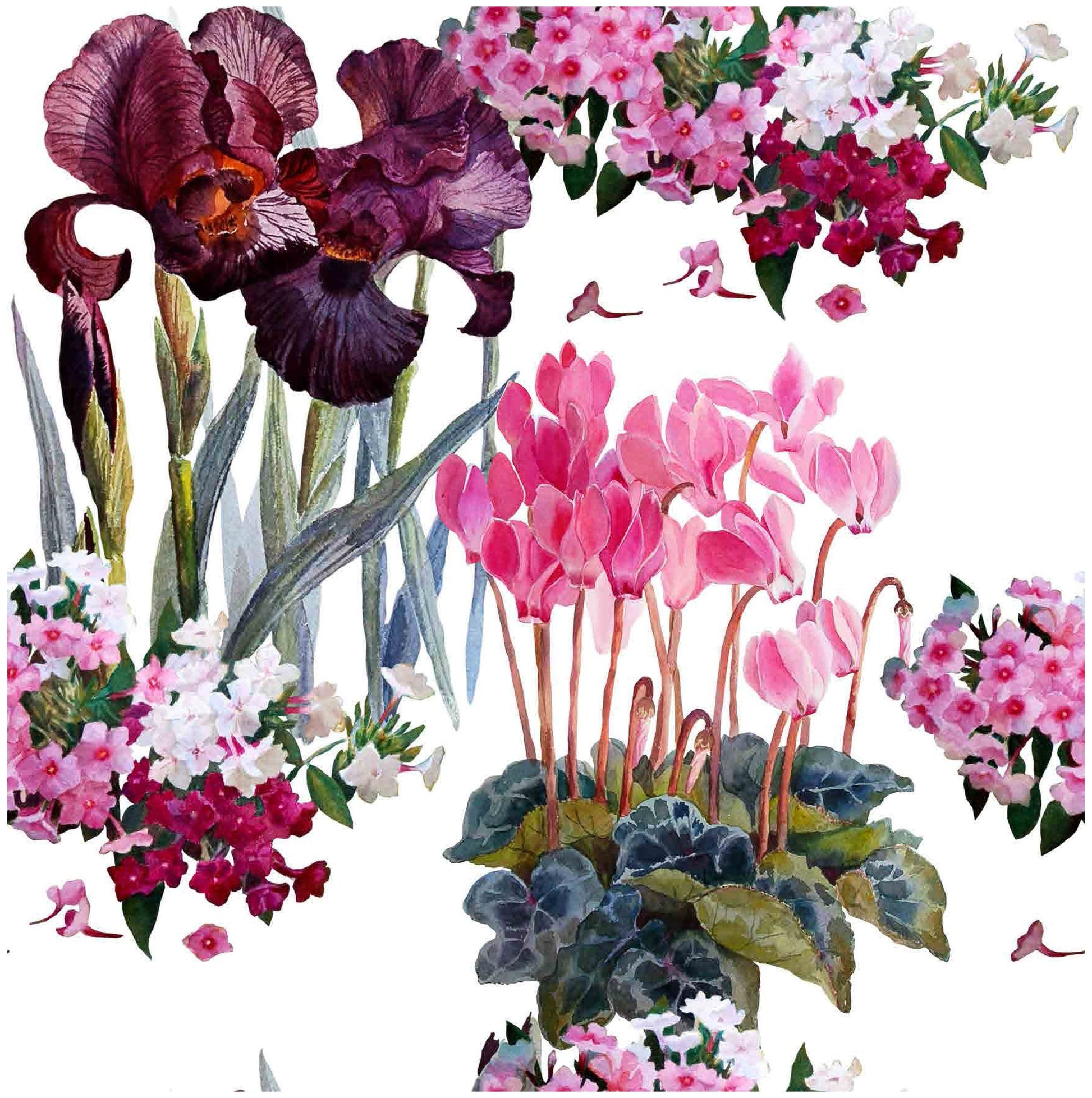 Red Antirrium - Flowers - Floral Decoupage - Large Decoupage Paper for Furniture - Rice Paper for Decoupage