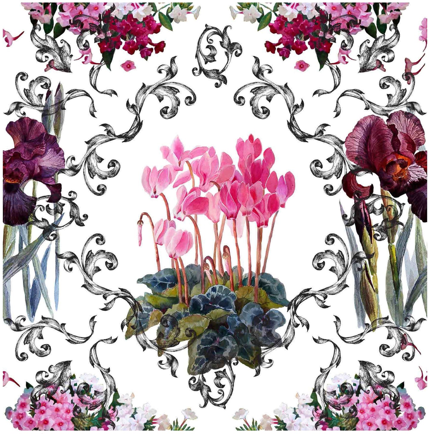 Red Antirrium - Flowers - Floral Decoupage - Large Decoupage Paper for Furniture - Rice Paper for Decoupage