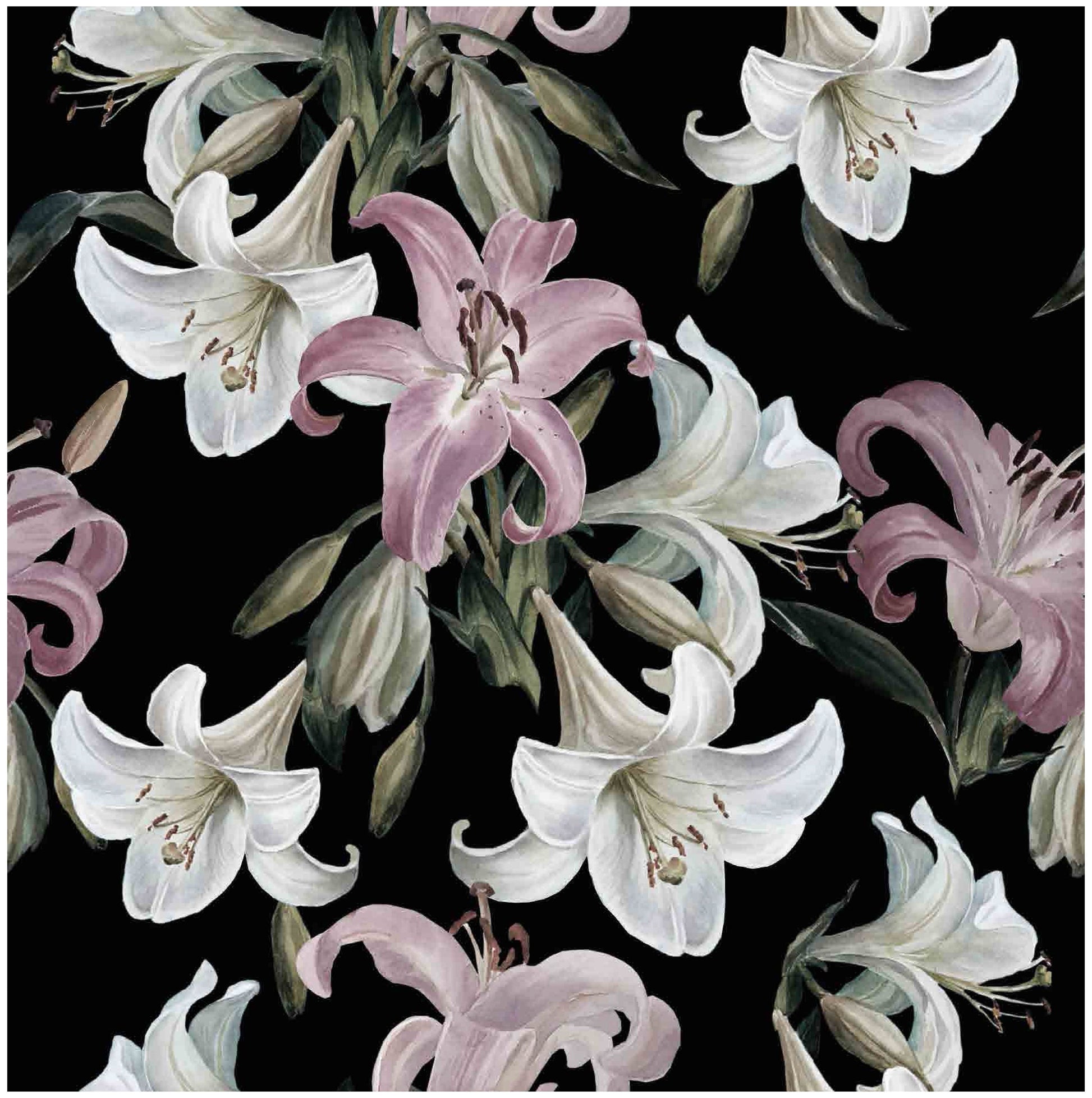 White Lily - Liliaceae - Flowers - Floral Decoupage - Large Decoupage Paper for Furniture - Rice Paper for Decoupage