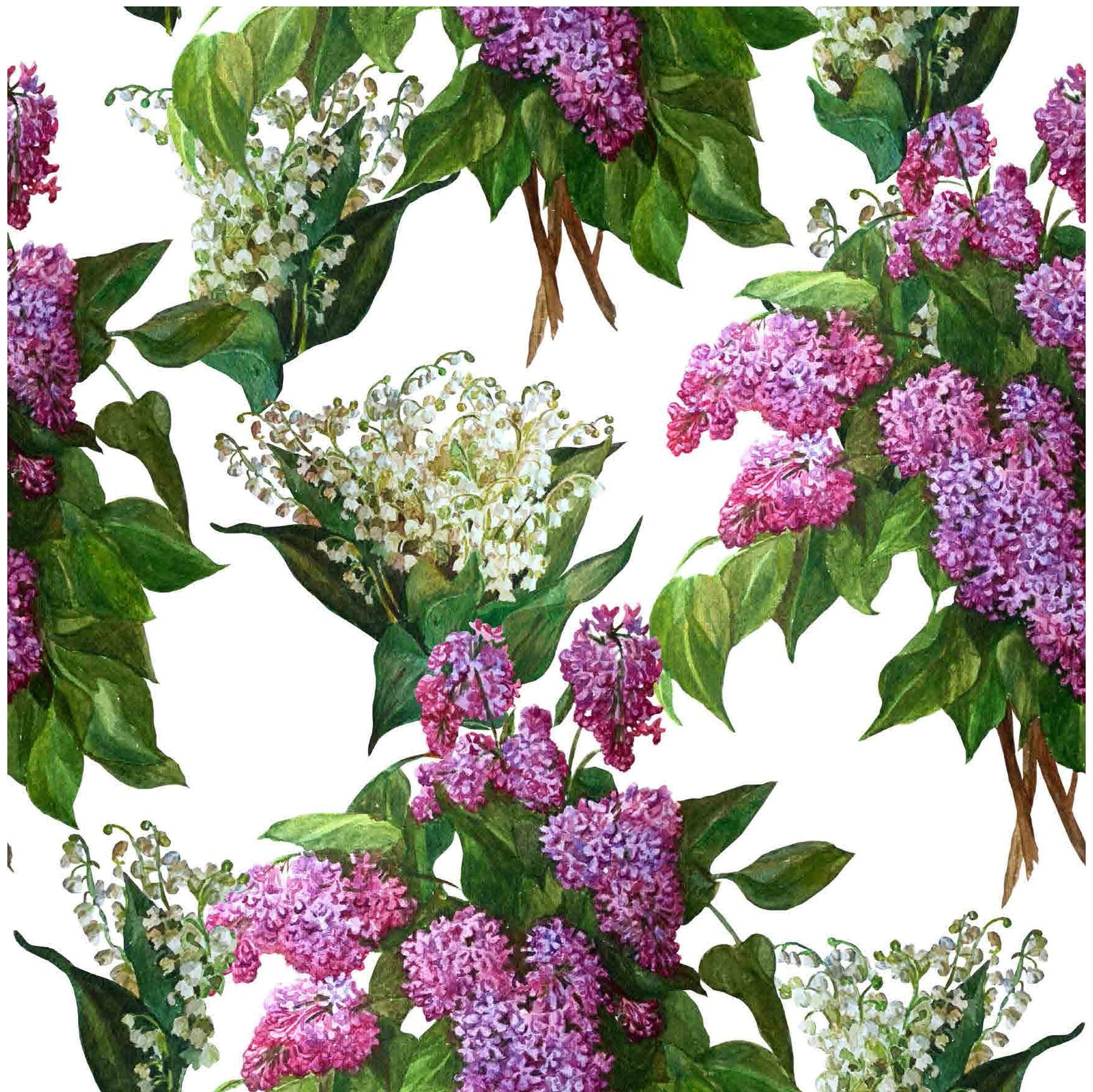Purple Budleia - Scrophulariaceae - Flowers - Floral Decoupage - Large Decoupage Paper for Furniture - Rice Paper for Decoupage