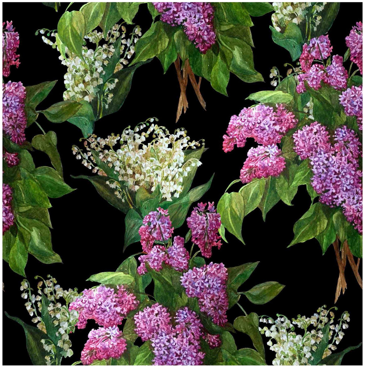 Purple Budleia - Scrophulariaceae - Flowers - Floral Decoupage - Large Decoupage Paper for Furniture - Rice Paper for Decoupage