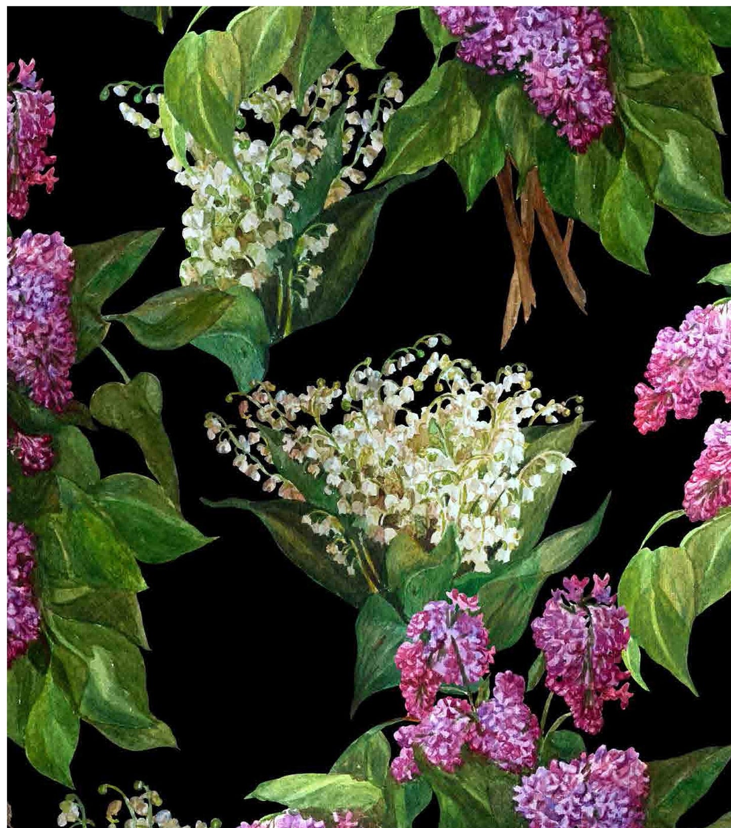 Purple Budleia - Scrophulariaceae - Flowers - Floral Decoupage - Large Decoupage Paper for Furniture - Rice Paper for Decoupage