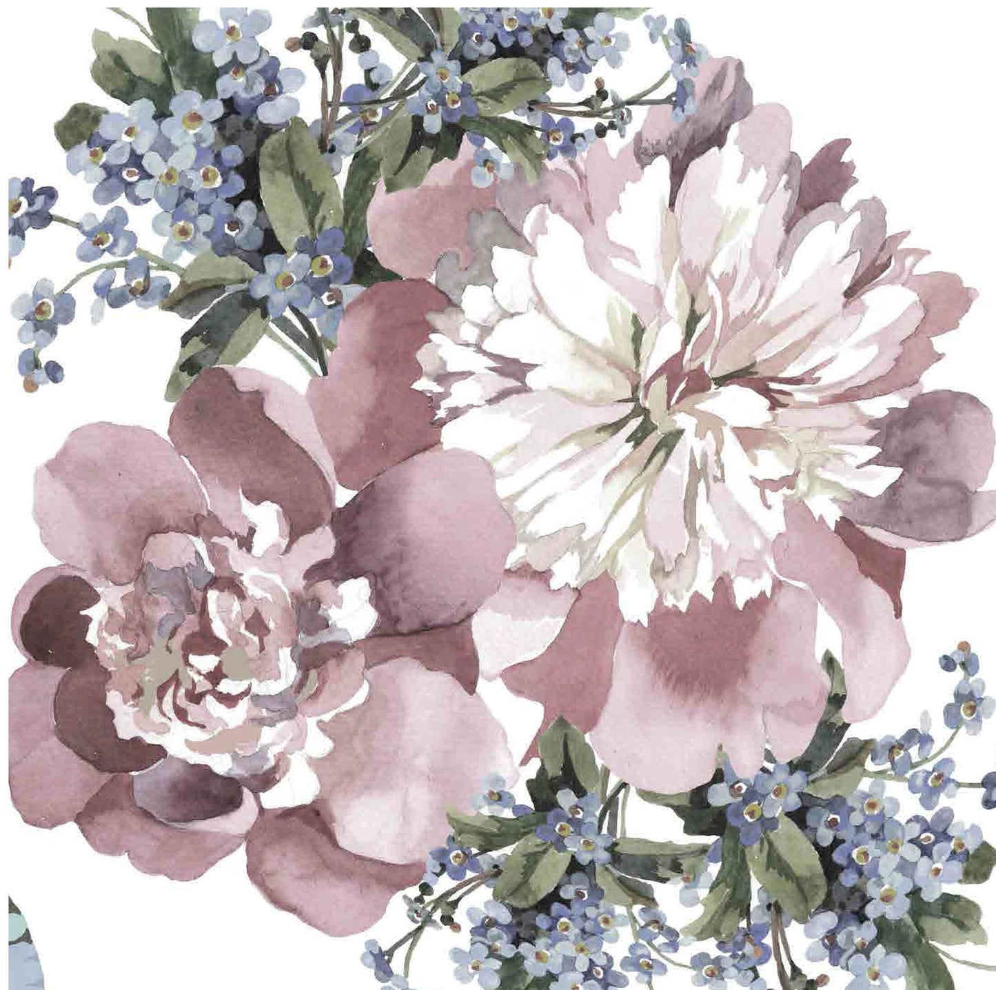 Flowers - Floral Decoupage - Large Decoupage Paper for Furniture - Rice Paper for Decoupage