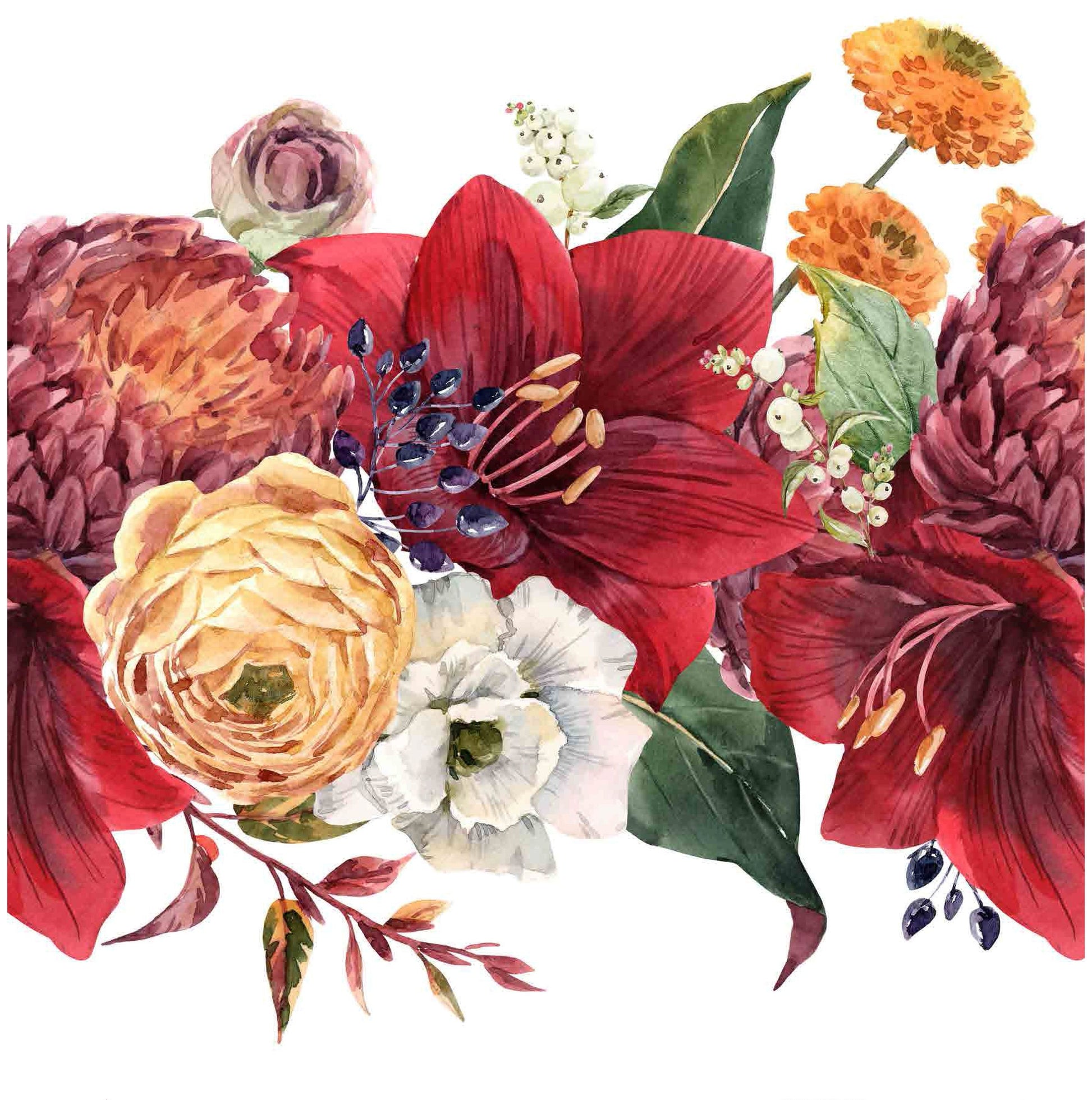 Lily - Roses - Flowers - Floral Decoupage - Large Decoupage Paper for Furniture - Rice Paper