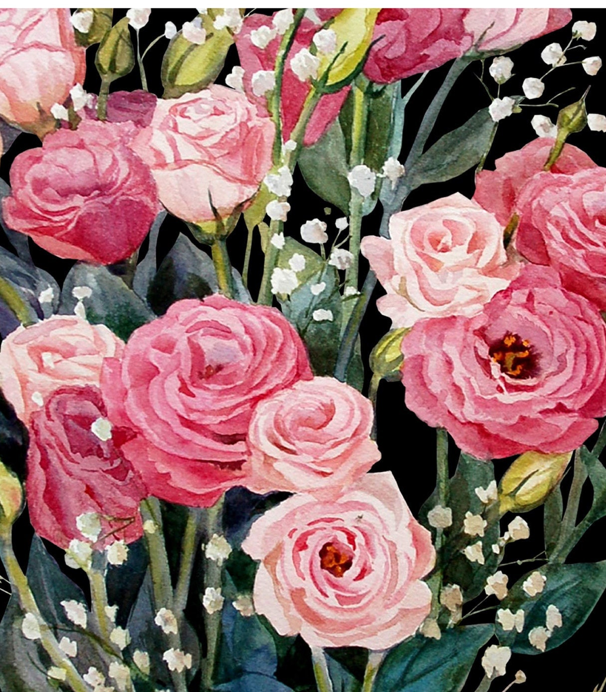 Roses - Flowers - Spring Themed - Decoupage Paper for Furniture - Floral Craft Paper - Wrapping Paper - Tissue Paper - Packing Paper