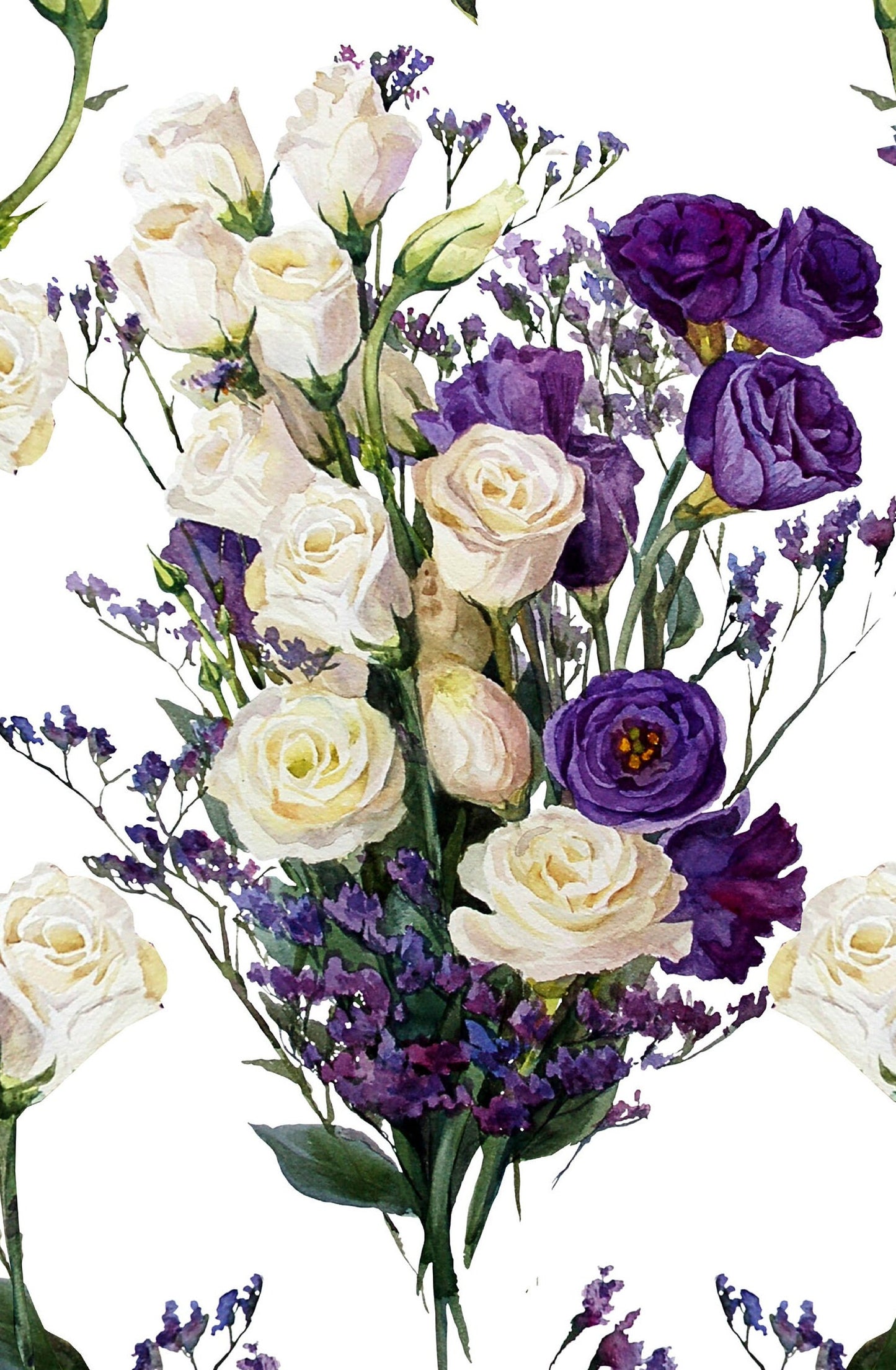 Roses - Flowers - Spring Themed - Decoupage Paper for Furniture - Floral Craft Paper - Wrapping Paper - Tissue Paper - Printed Packing Paper