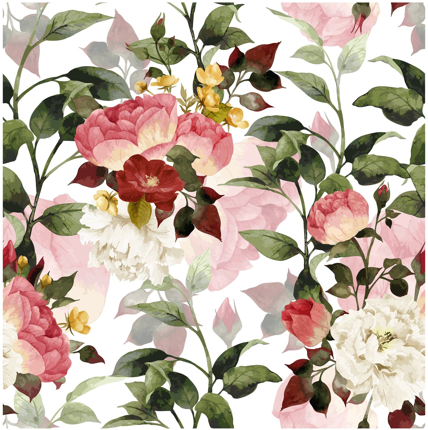 Roses - Flowers - Spring Themed - Decoupage Paper for Furniture - Floral Craft Paper - Wrapping Paper - Tissue Paper - Printed Packing Paper