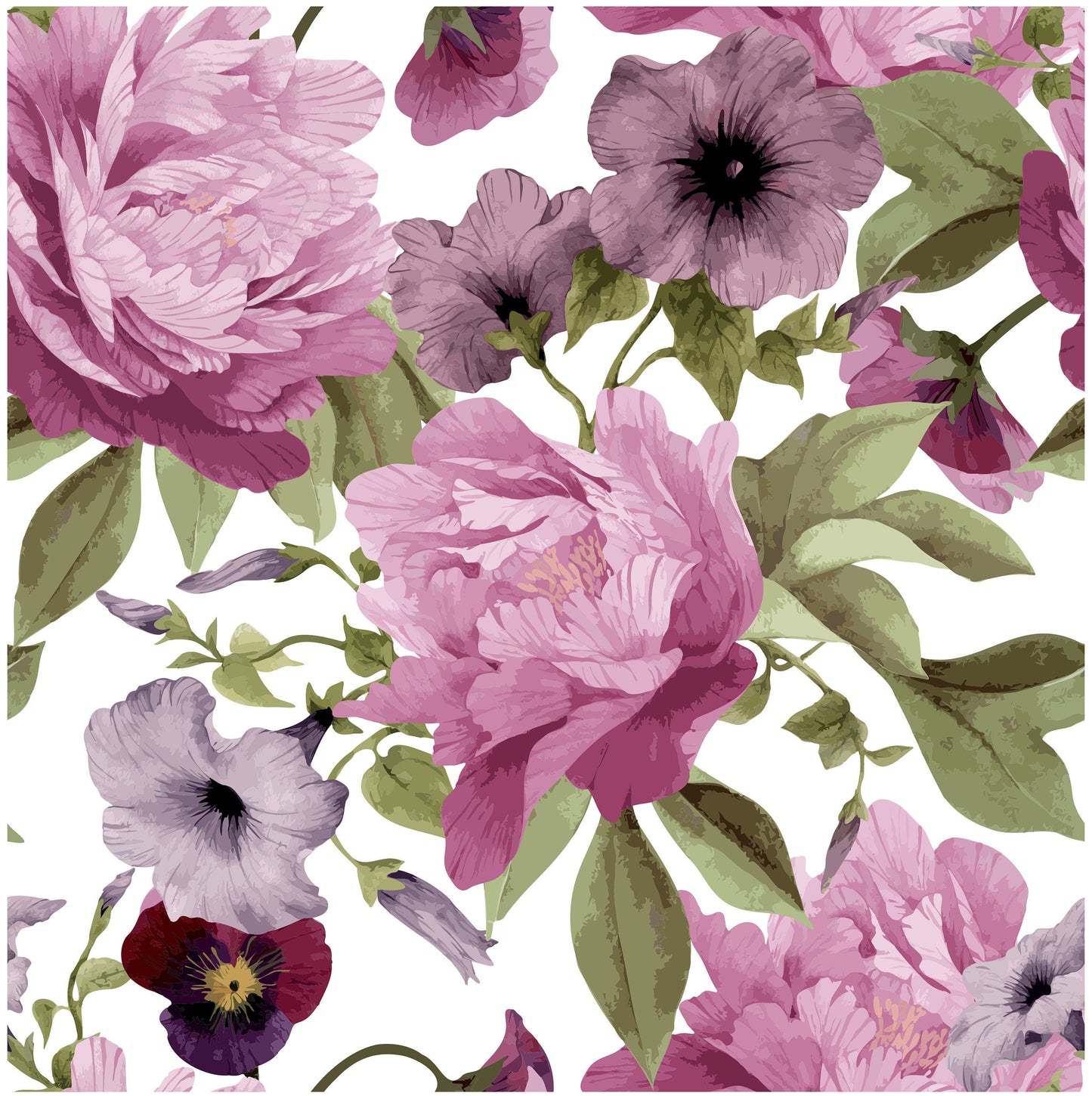 Flowers - Spring Themed - Decoupage Paper for Furniture - Floral Craft Paper - Wrapping Paper - Tissue Paper - Printed Packing Paper