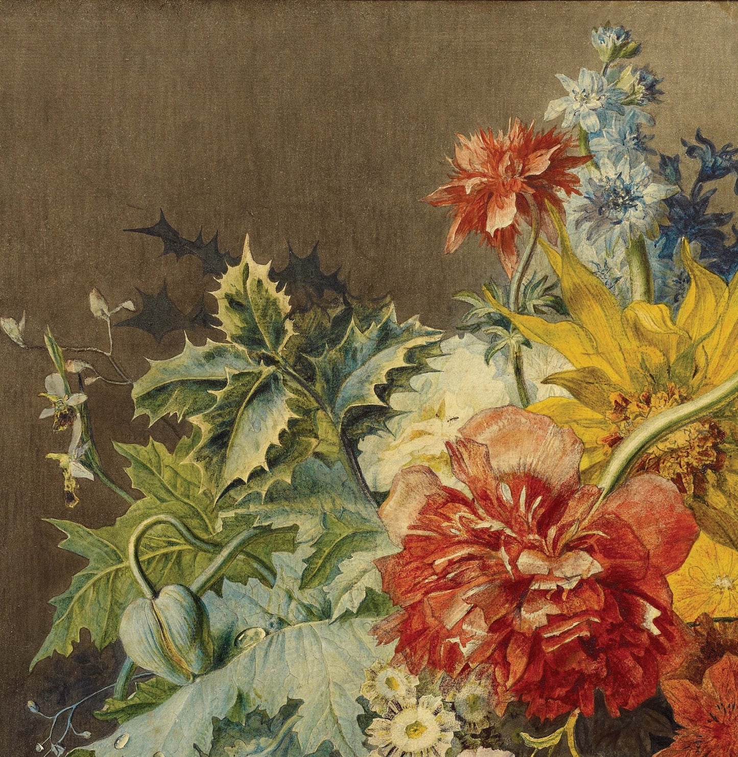 Colorful Flowers - Large Decoupage Paper for Furniture - Rice Paper for Decoupage
