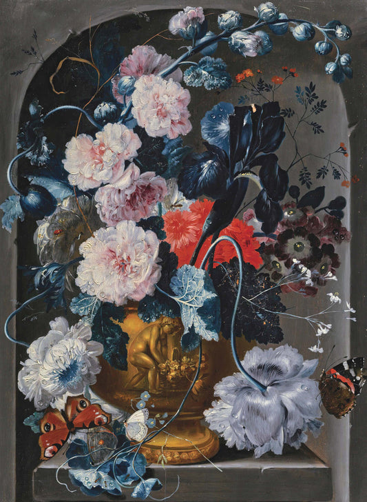 White Flowers - Butterfly - Large Decoupage Paper for Furniture - Rice Paper for Decoupage