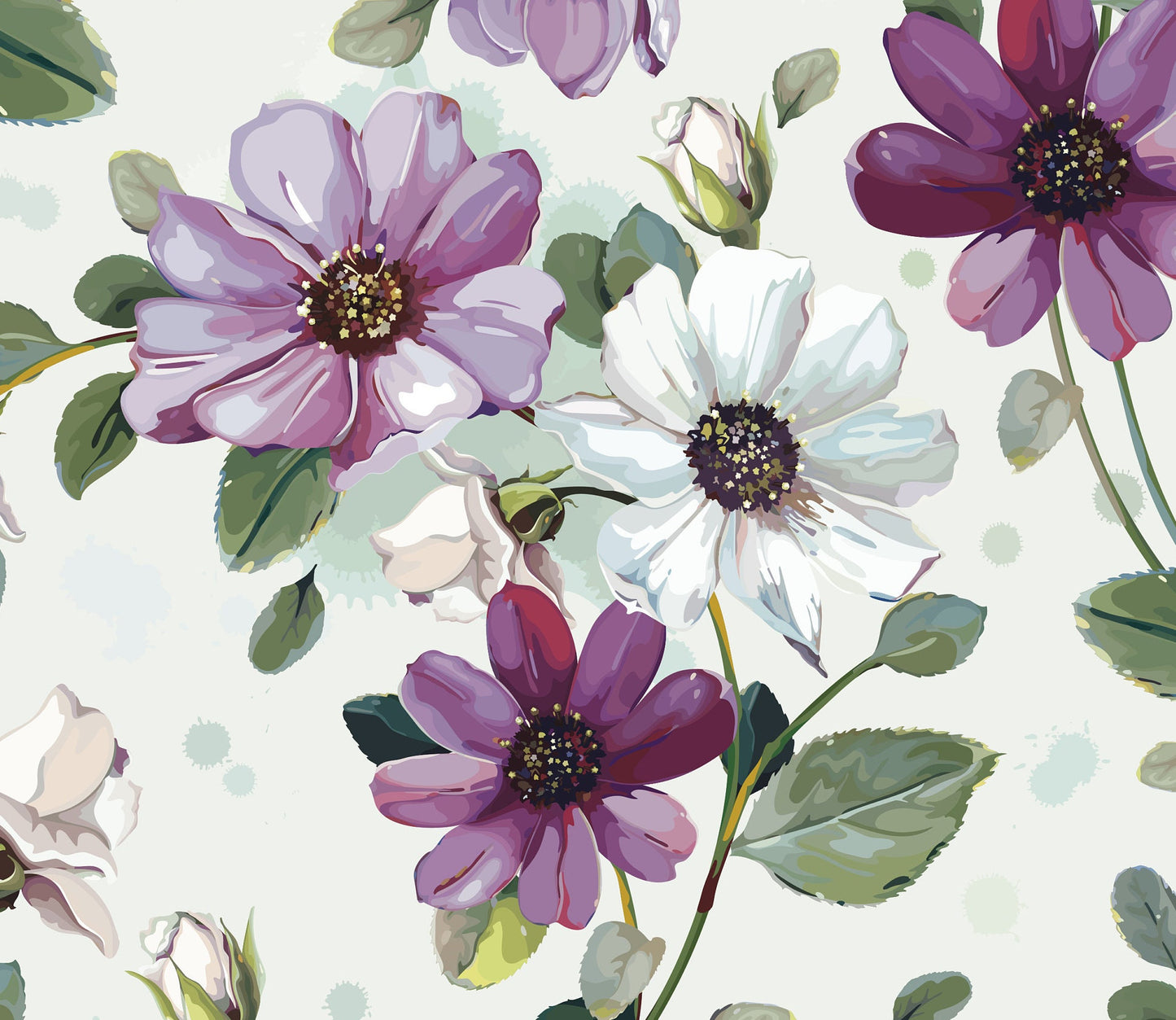 Flowers Watercolor - Decoupage Paper for Furniture - Floral Craft Paper - Tissue Paper - Rice Paper Decoupage - Windflower