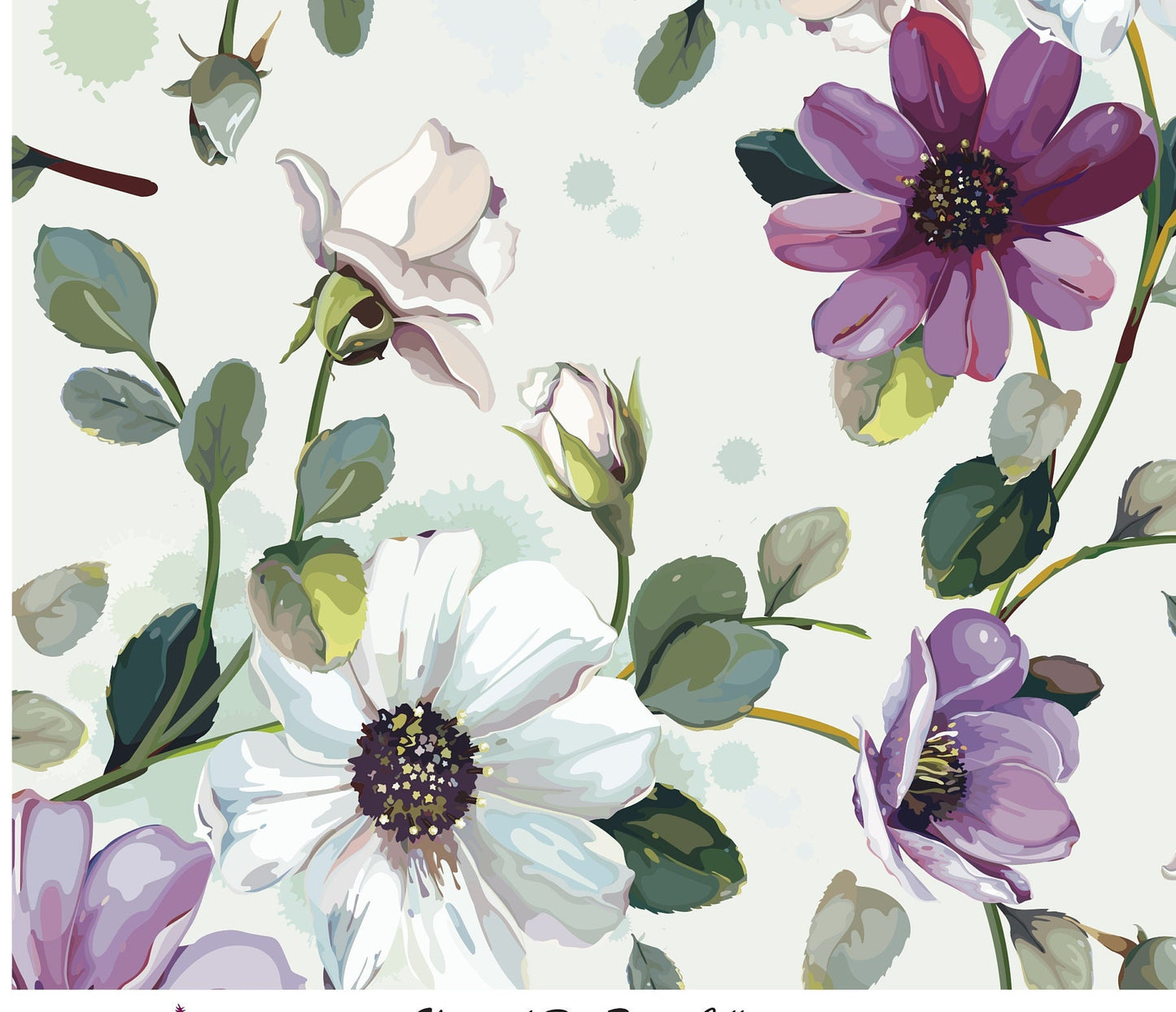 Flowers Watercolor - Decoupage Paper for Furniture - Floral Craft Paper - Tissue Paper - Rice Paper Decoupage - Windflower