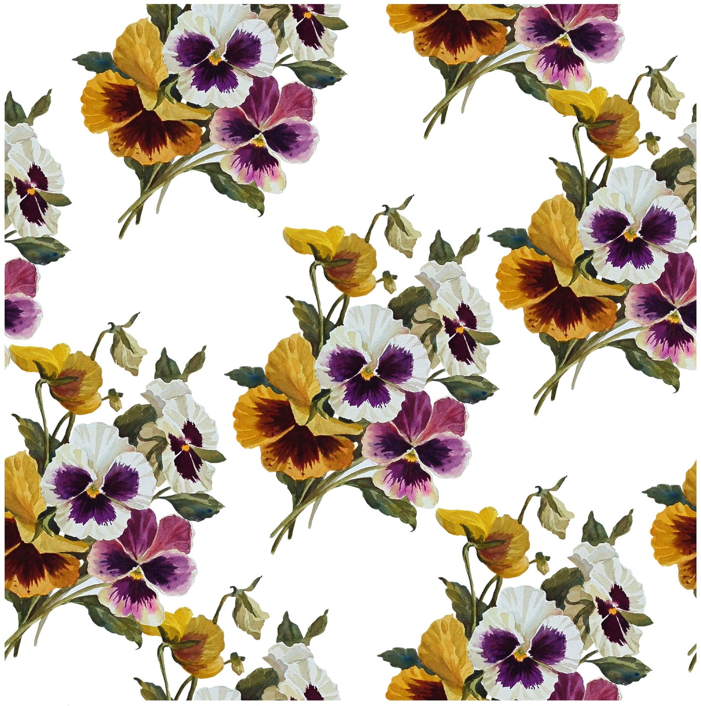 Colorful Violets - Floral Decoupage Paper for Furniture - Floral Craft Paper - Tissue Paper - Rice Paper Decoupage