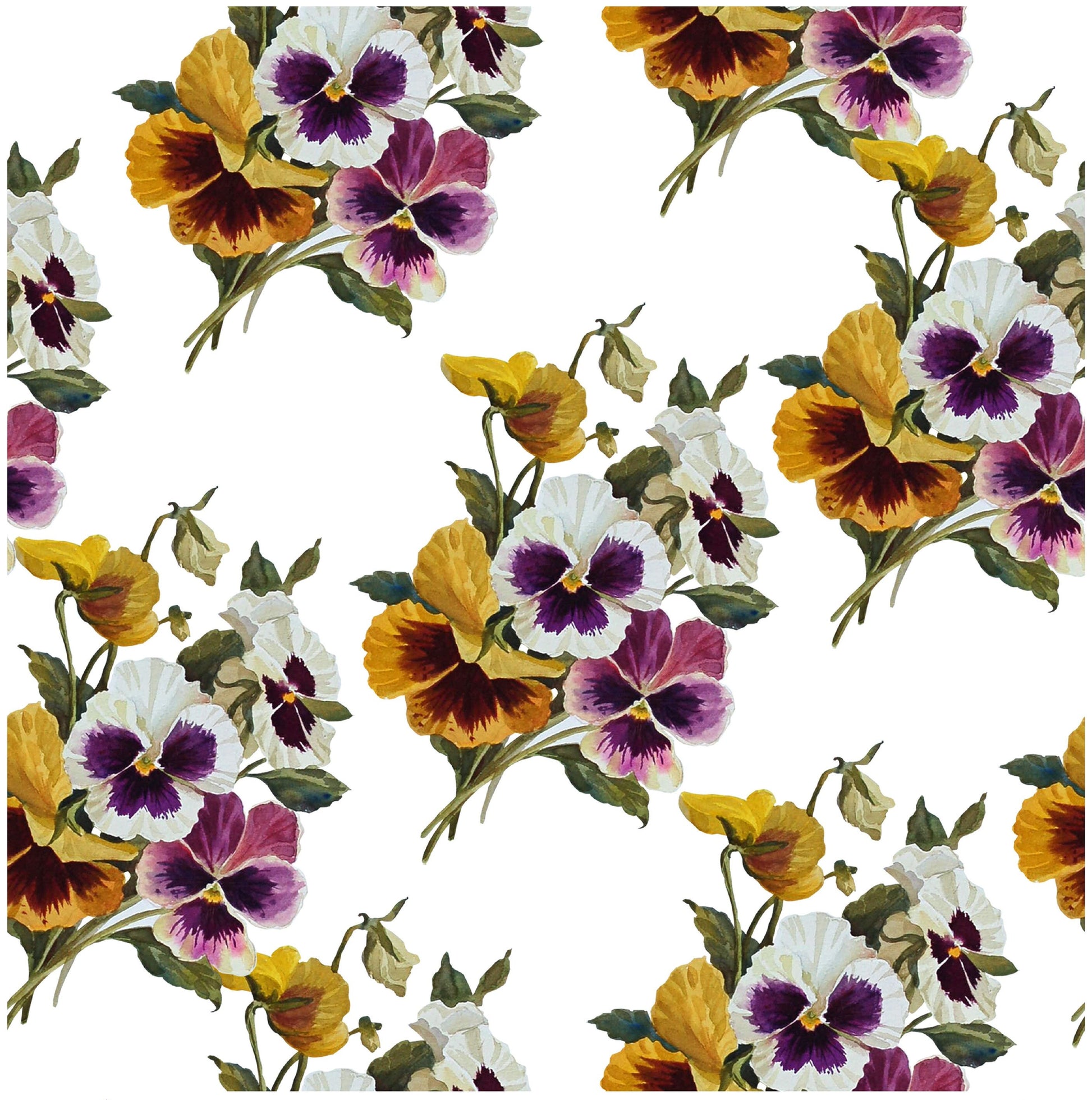 Colorful Violets - Floral Decoupage Paper for Furniture - Floral Craft Paper - Tissue Paper - Rice Paper Decoupage