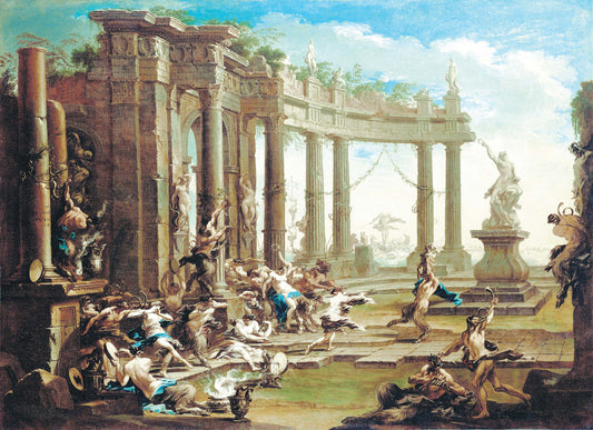 Bacchanale - Angels - Mythological Paintings - Paper for Decoupage - Large Size Vintage - Decoupage Art